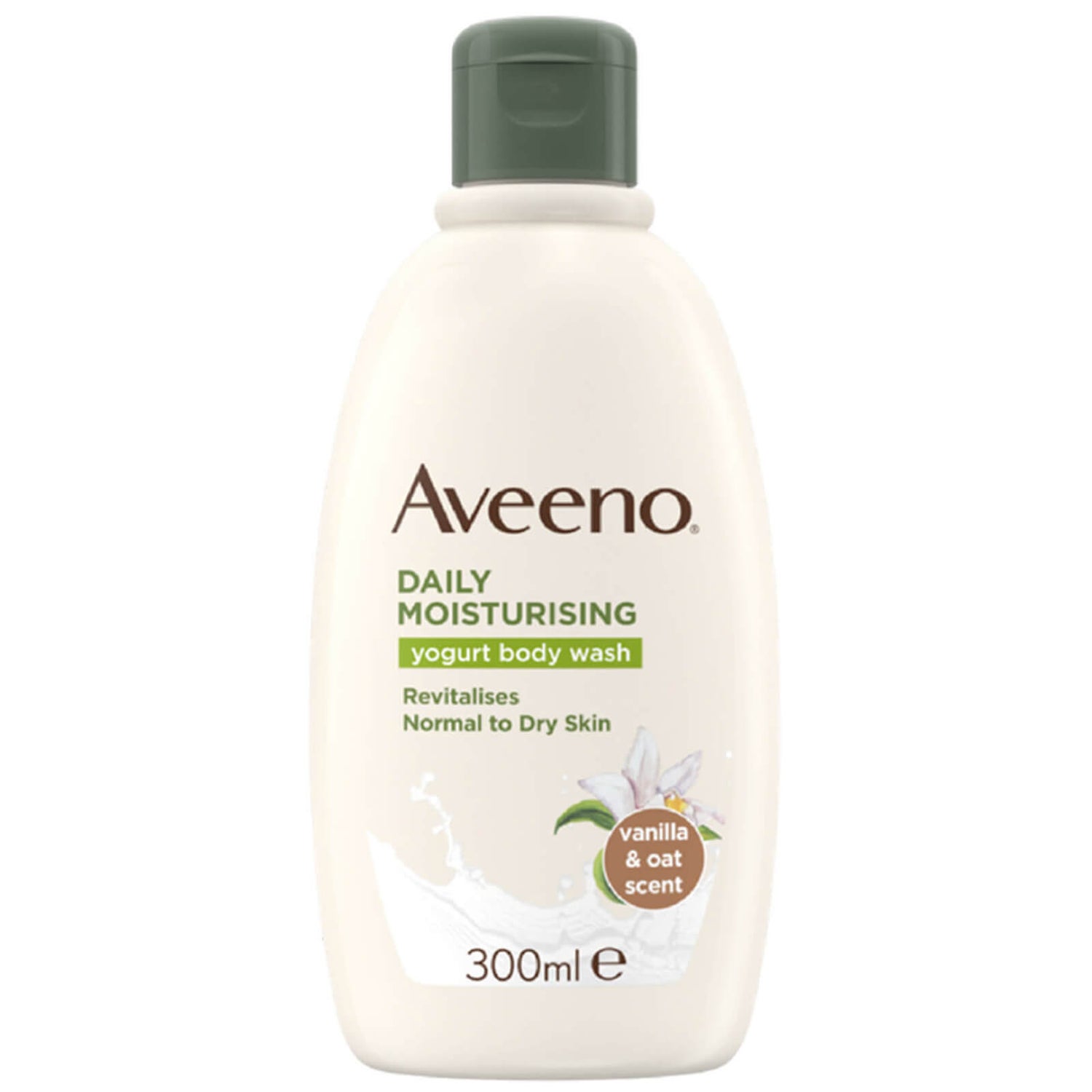 Gel douche hydratant à usage quotidien Aveeno - Vanille et Avoine 300 ml
