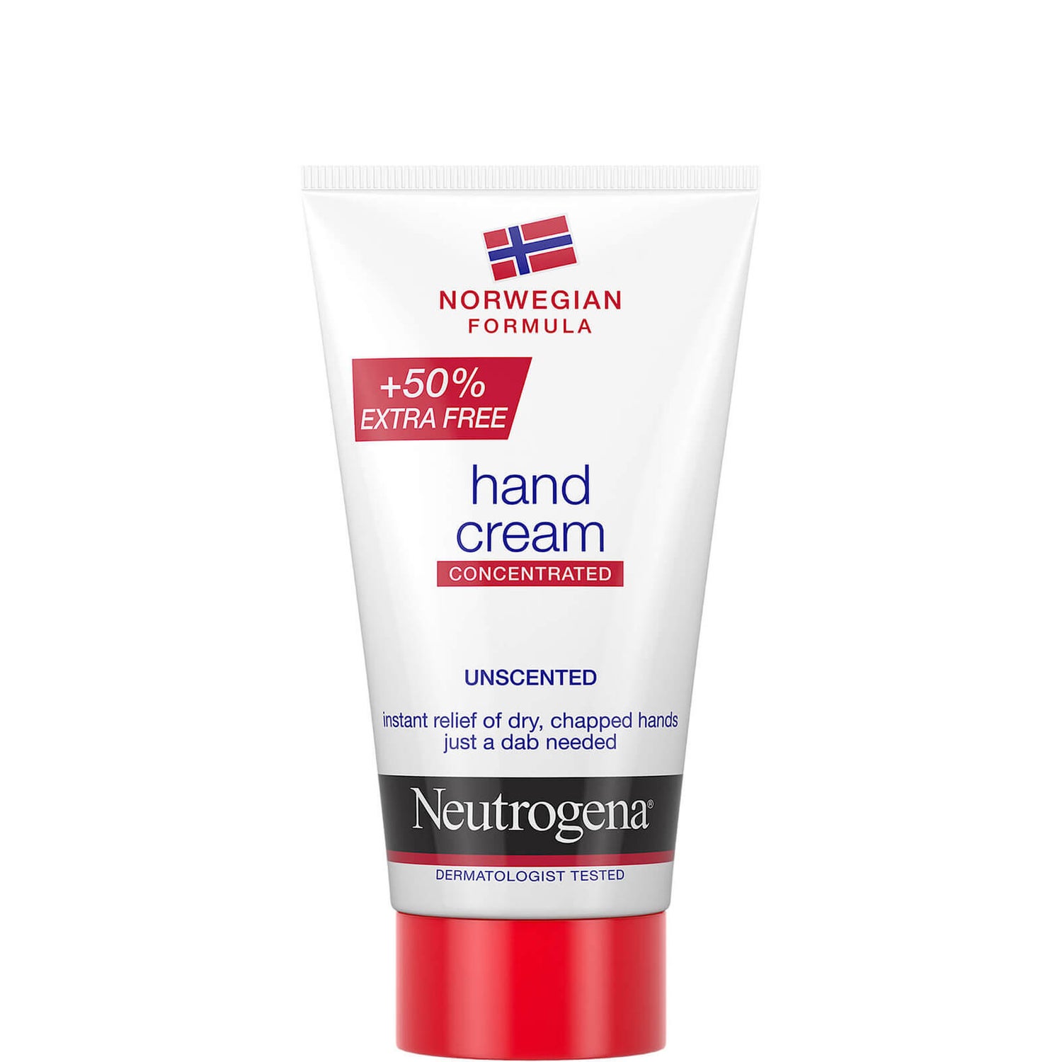 Crema de manos concentrada sin olor Fórmula Noruega de Neutrogena 75 ml