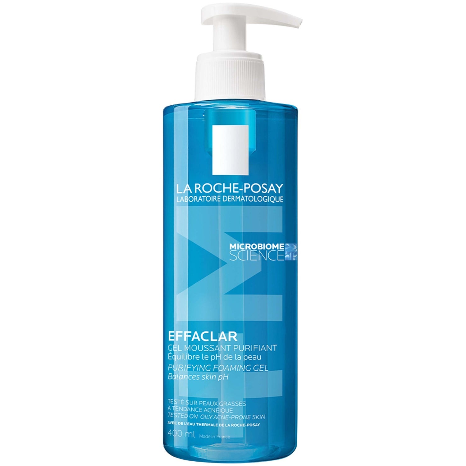La Roche-Posay Effaclar Gel Detergente Schiumogeno per Pelle Grassa e Soggetta a Imperfezioni 400 ml