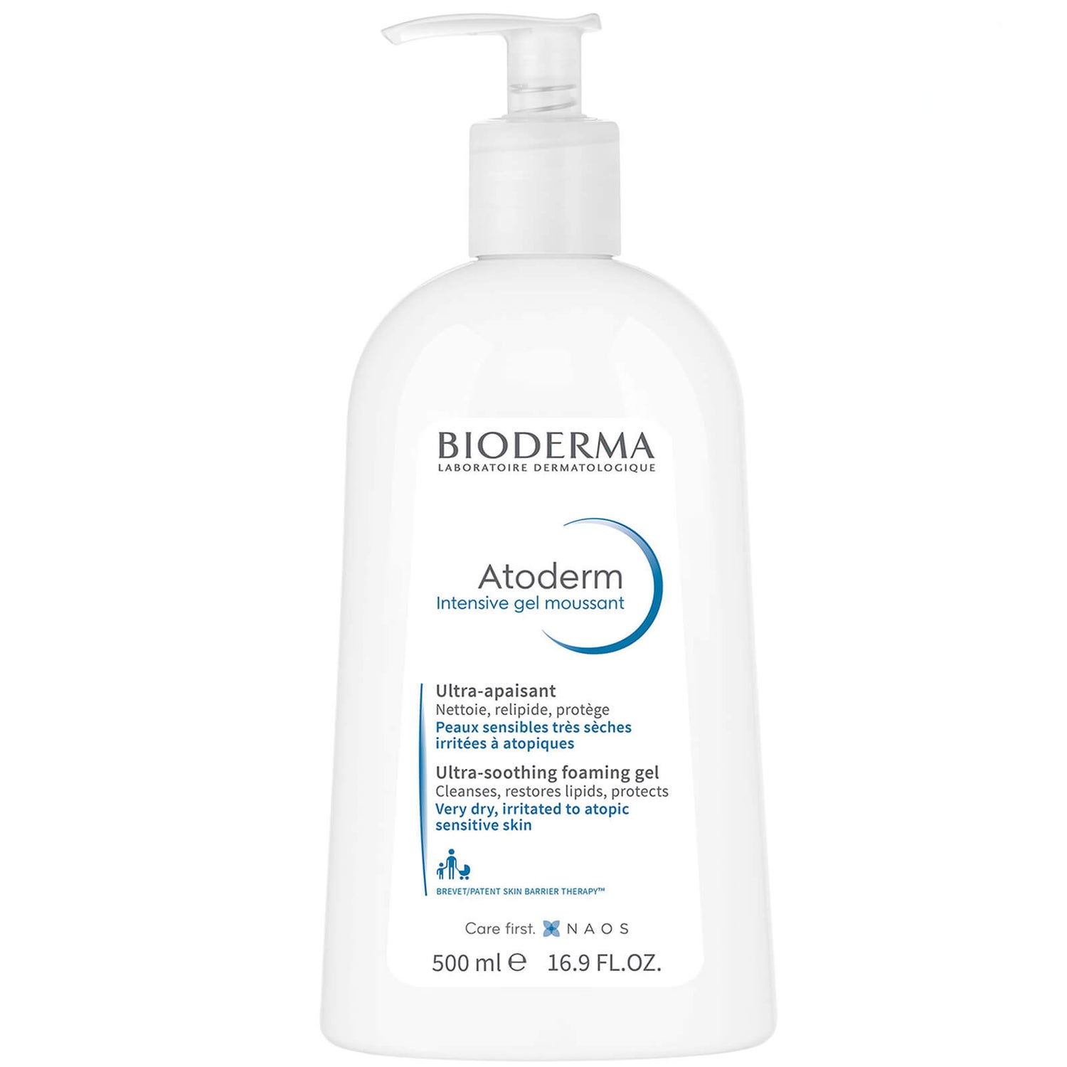 Bioderma - Atoderm - Gel de ducha hidratante - Limpiador facial y corporal  hidratante - Lavado corporal para piel sensible normal a seca