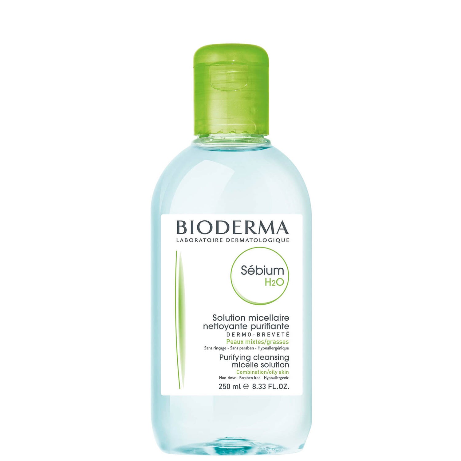Bioderma Sebium H2O Acqua micellare detergente purificante. Azione struccante. Pelle da mista a grassa
