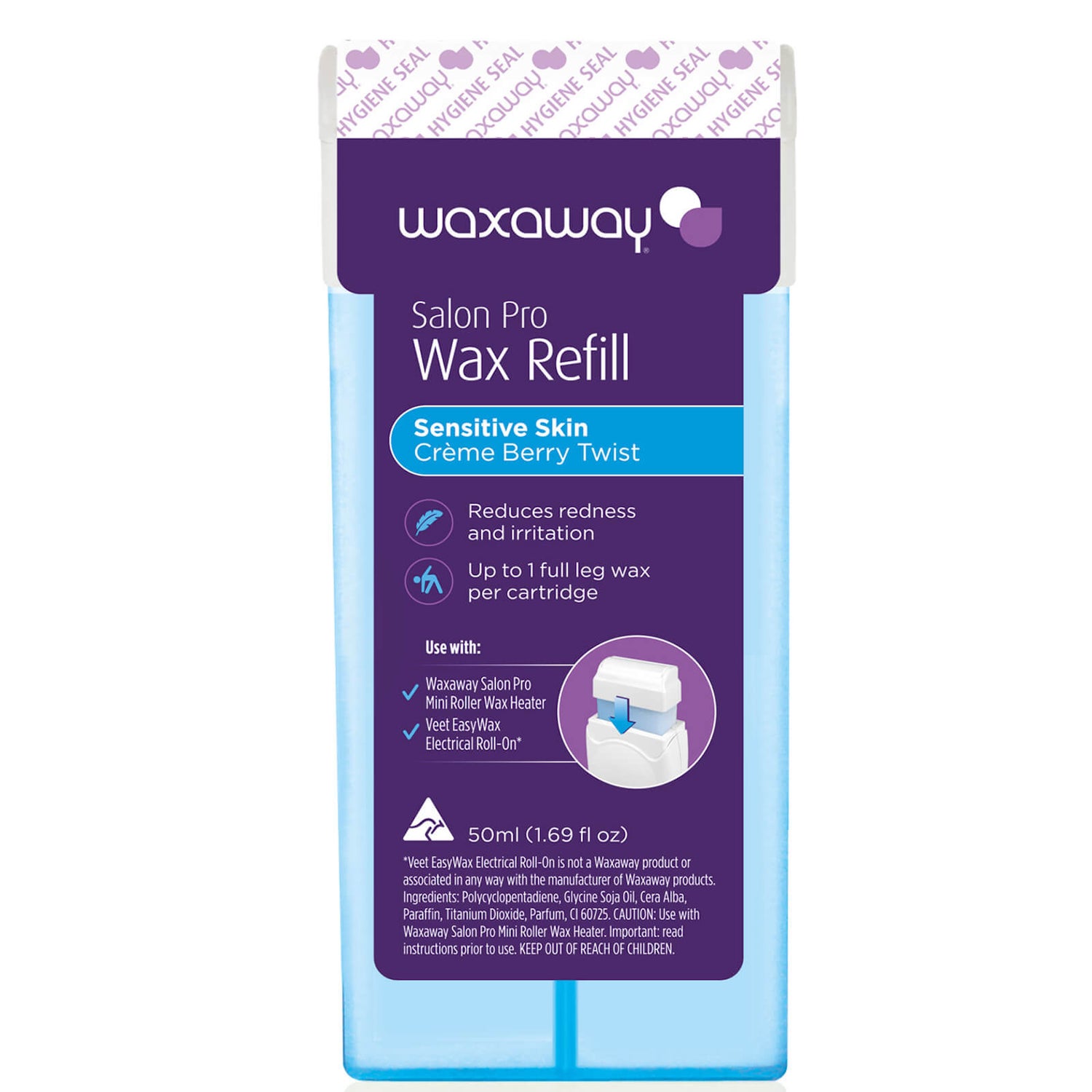 Waxaway Salon Pro Wax Refill Creme Berry Twist 50ml