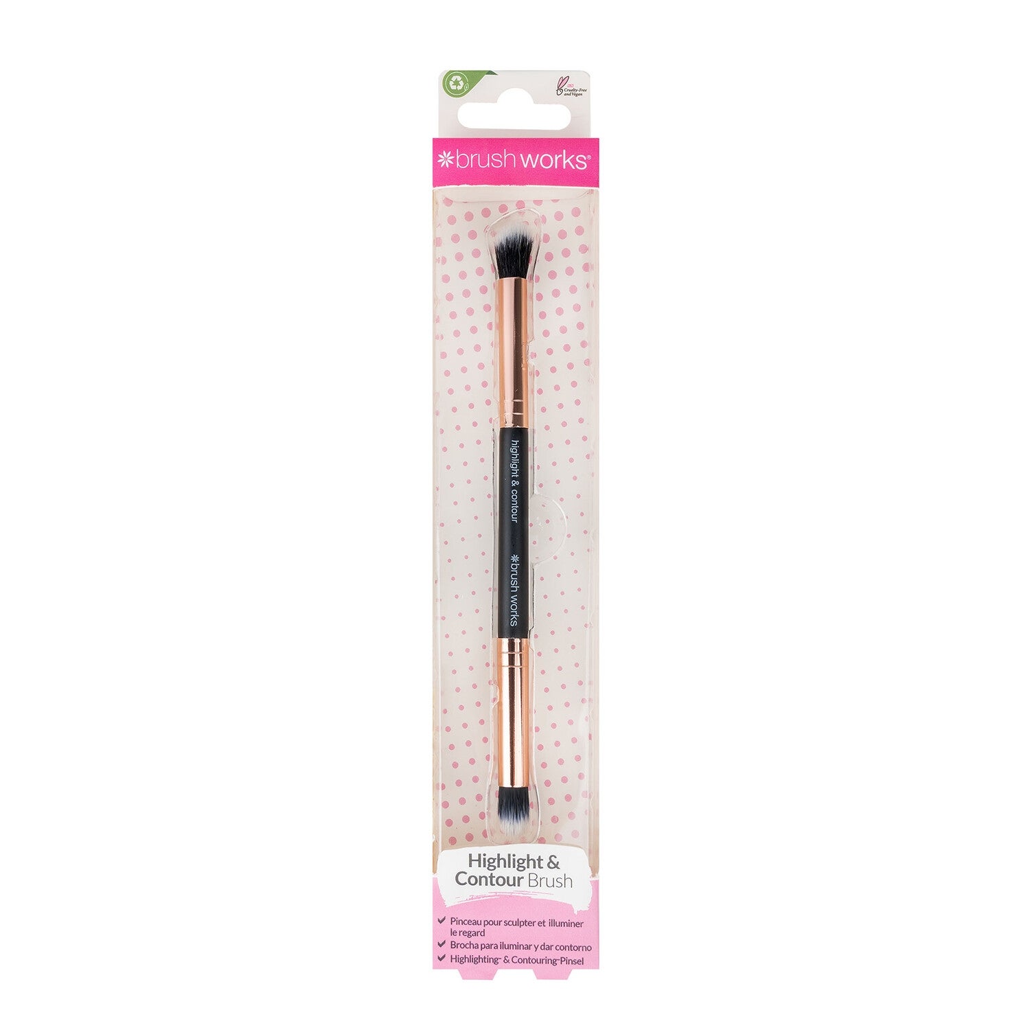brushworks Double Ended Face Brush