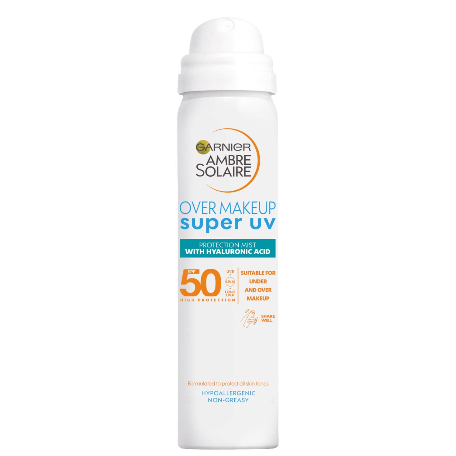 Over Makeup Super Spray Protezione UV SPF50 Garnier Ambre Solaire 75ml