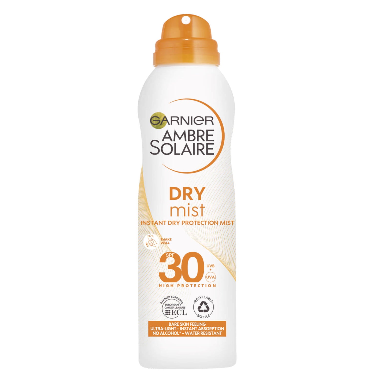 Garnier Ambre Solaire Dry Mist crema solare spray ultra-idratante SPF 30 200 ml