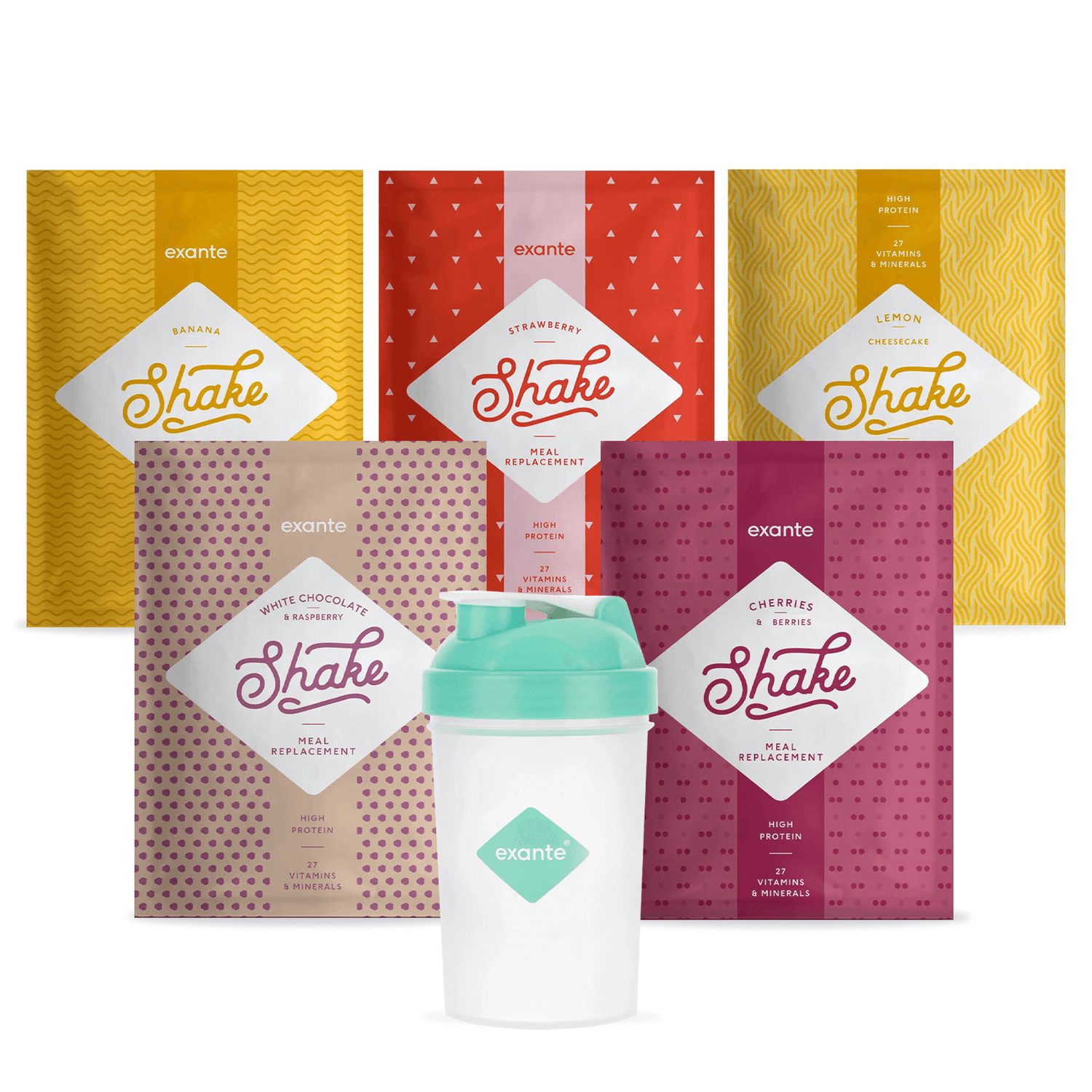 Exante Diet 4 Week Fruity Shakes 5:2 Fasting Pack