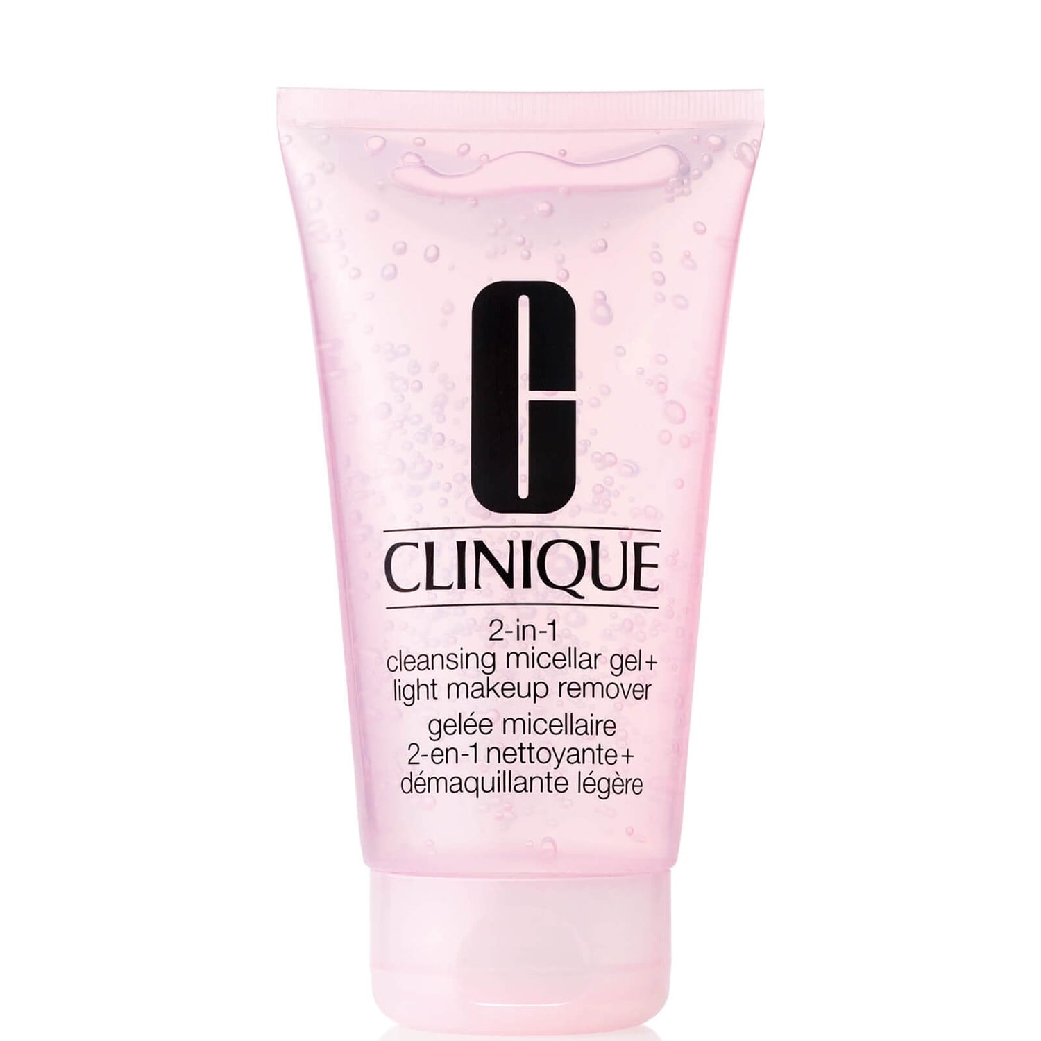 Clinique 2-in-1 Cleansing Micellar Gel + Light Makeup Remover - gel detergente micellare 150 ml