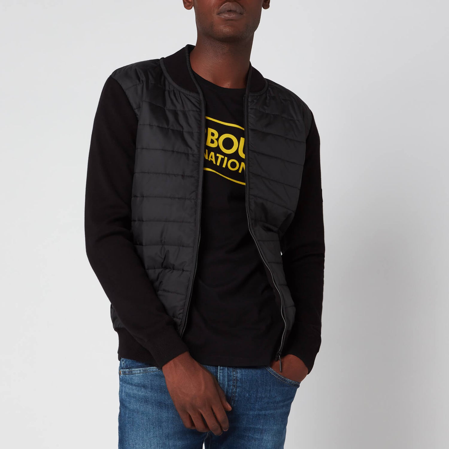 Barbour international men's baffle hot sale zip through jacket