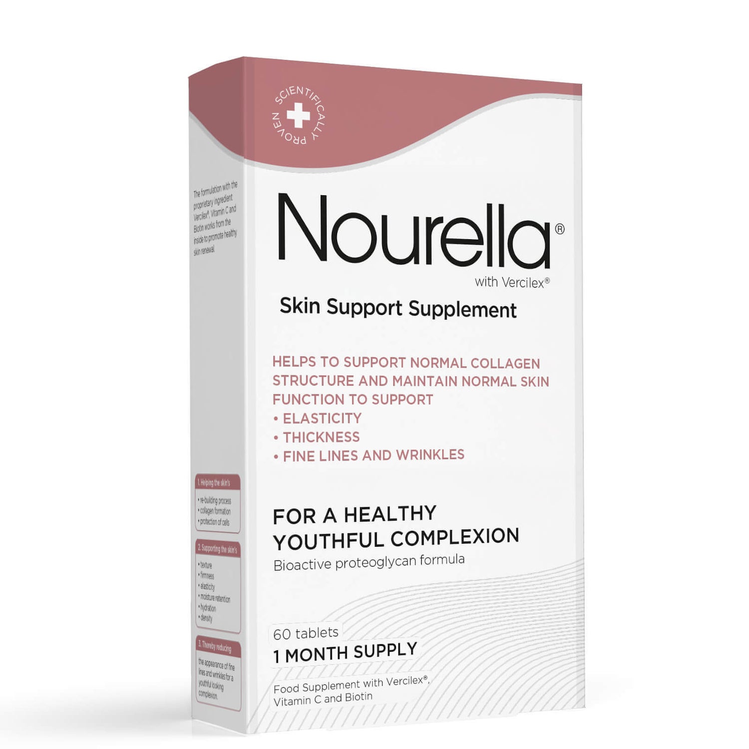 Nourella Maintain Healthy Youthful Skin Active Supplements -ravintolisätabletit 60 kpl (1 kk annos)