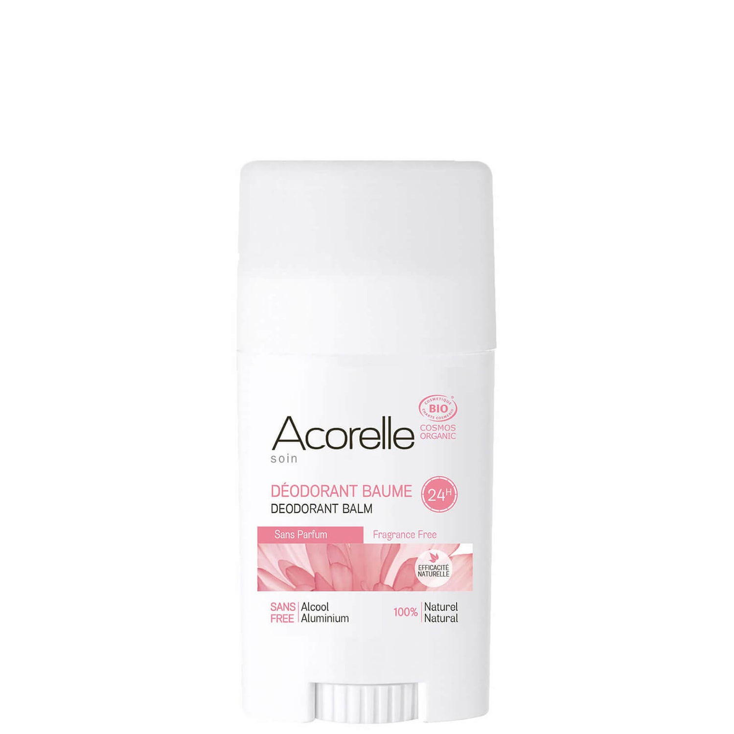 Acorelle Organic Fragrance Free Deodorant Balm bezzapachowy dezodorant sztyfcie z balsamem 40 g