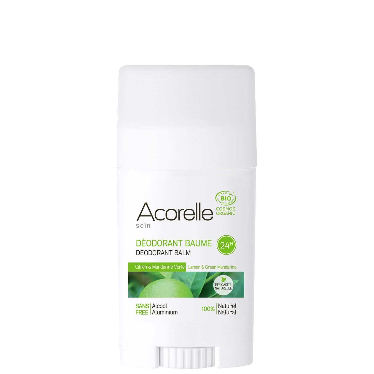 Acorelle Organic Lemon and Green Mandarine Deodorant Balm 40g