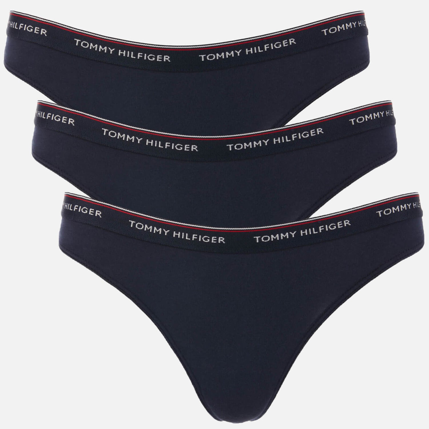 Tommy Hilfiger Women's 3 Pack Thong - Navy Blazer - XS