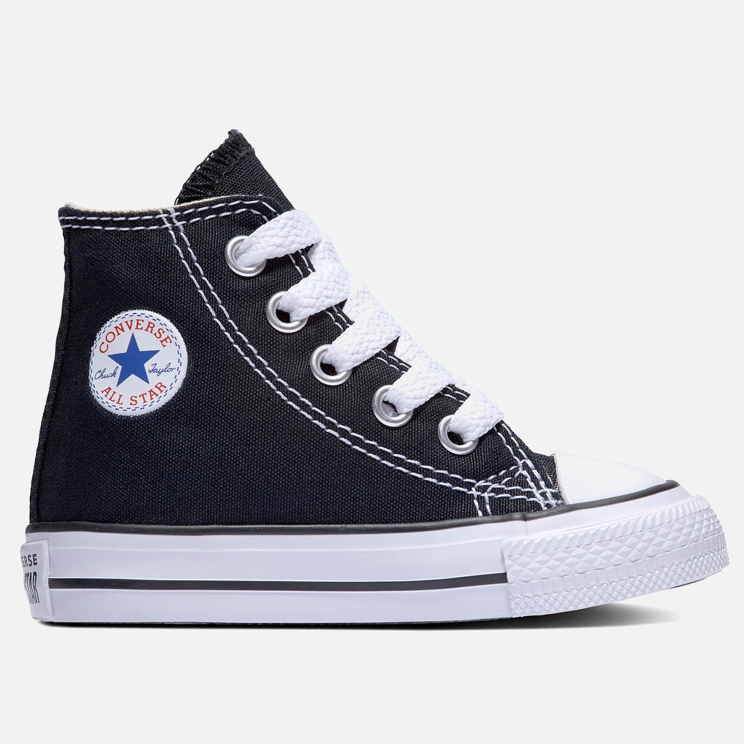 Converse Toddlers' Chuck Taylor All Star Hi - Top Tainers - Black - UK 2 Toddler