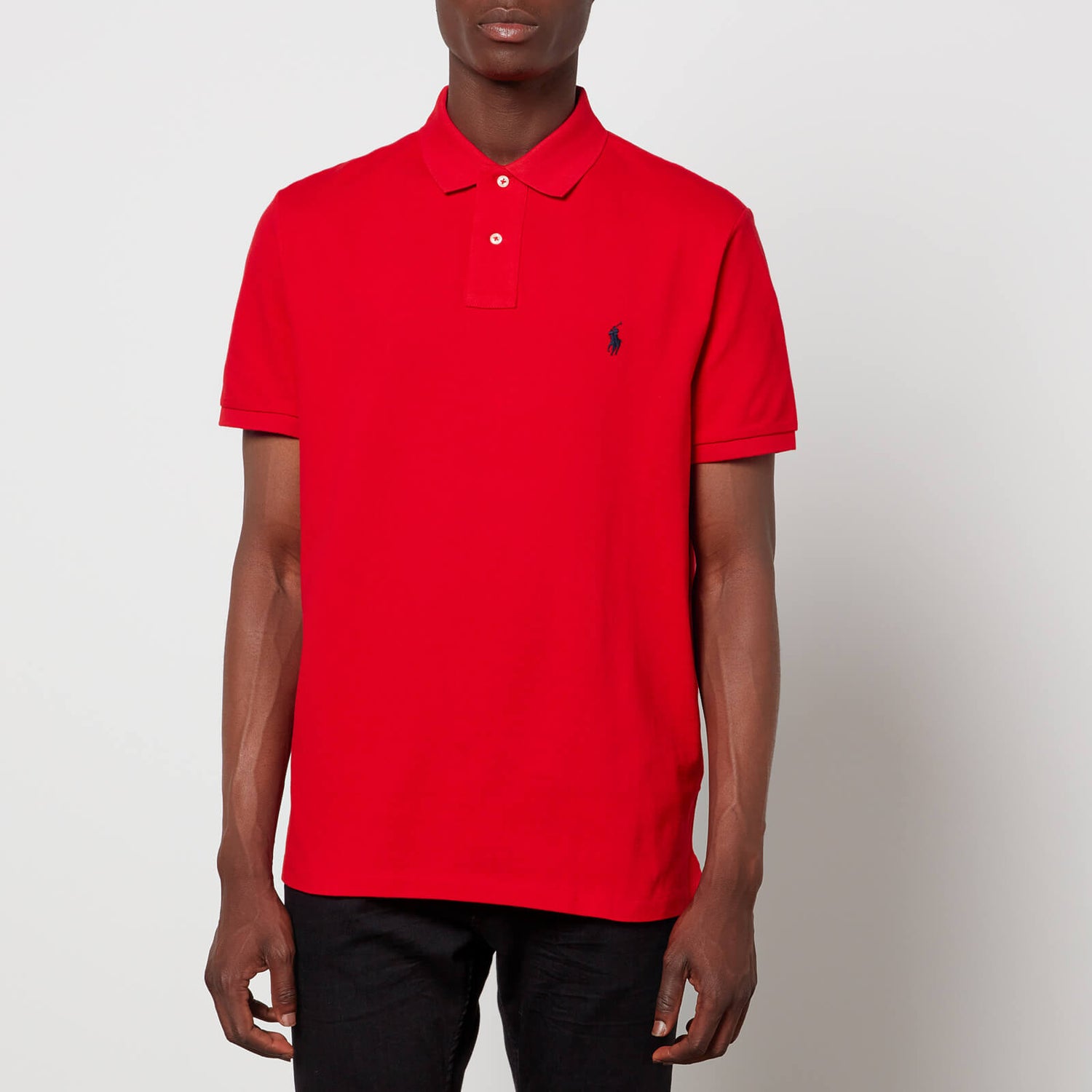 Polo Ralph Lauren Custom-Slim-Fit Poloshirt aus Piqué - Red - S