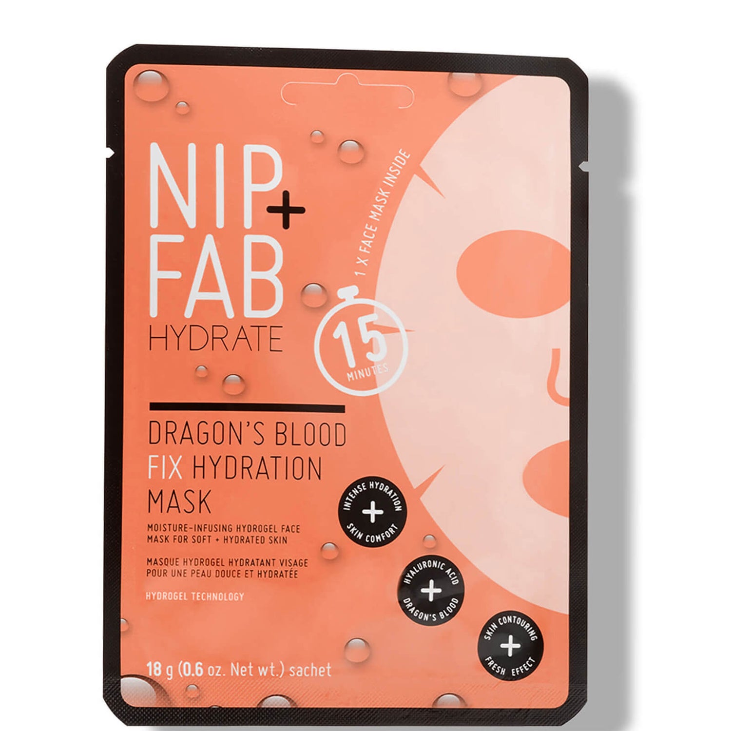 NIP + FAB Dragons Blood Fix Hydration Mask (NIP + FAB ドラゴン ブラッド フィックス ハイドレーション マスク) 18g