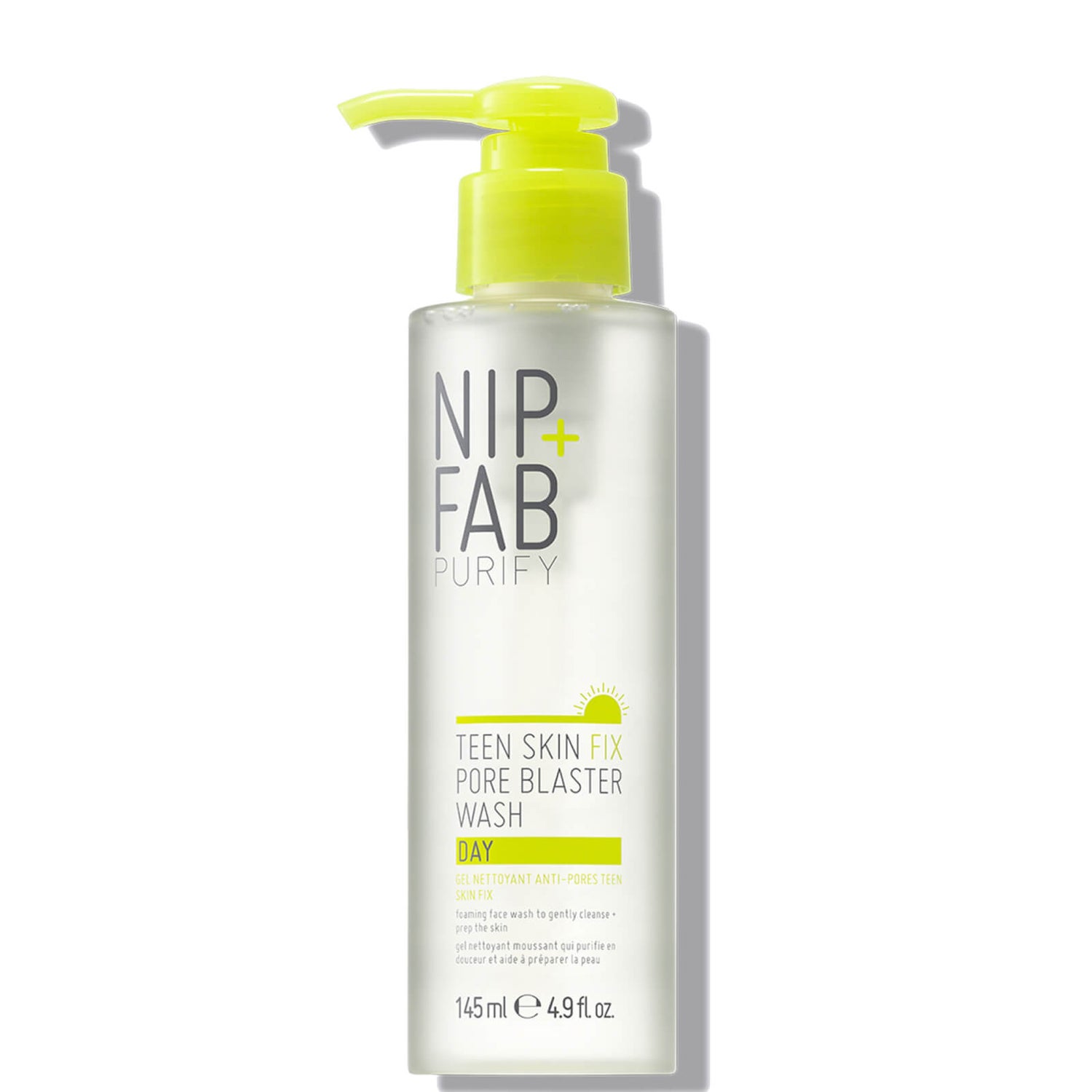 Sabonete Líquido de Dia para Redução de Poros Teen Skin Fix da NIP + FAB 145 ml