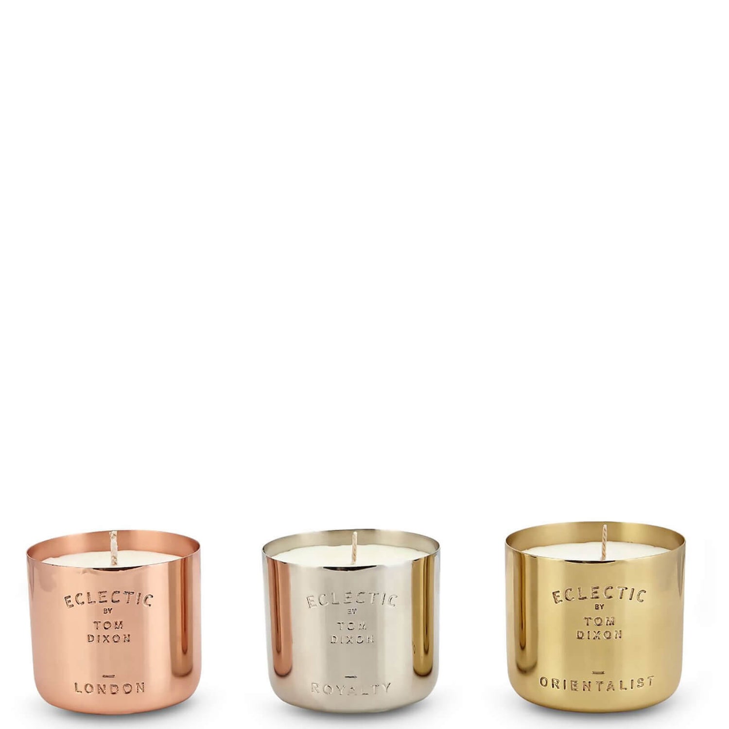 Tom Dixon Ecelctic Candle Gift Set - London, Root, Royalty