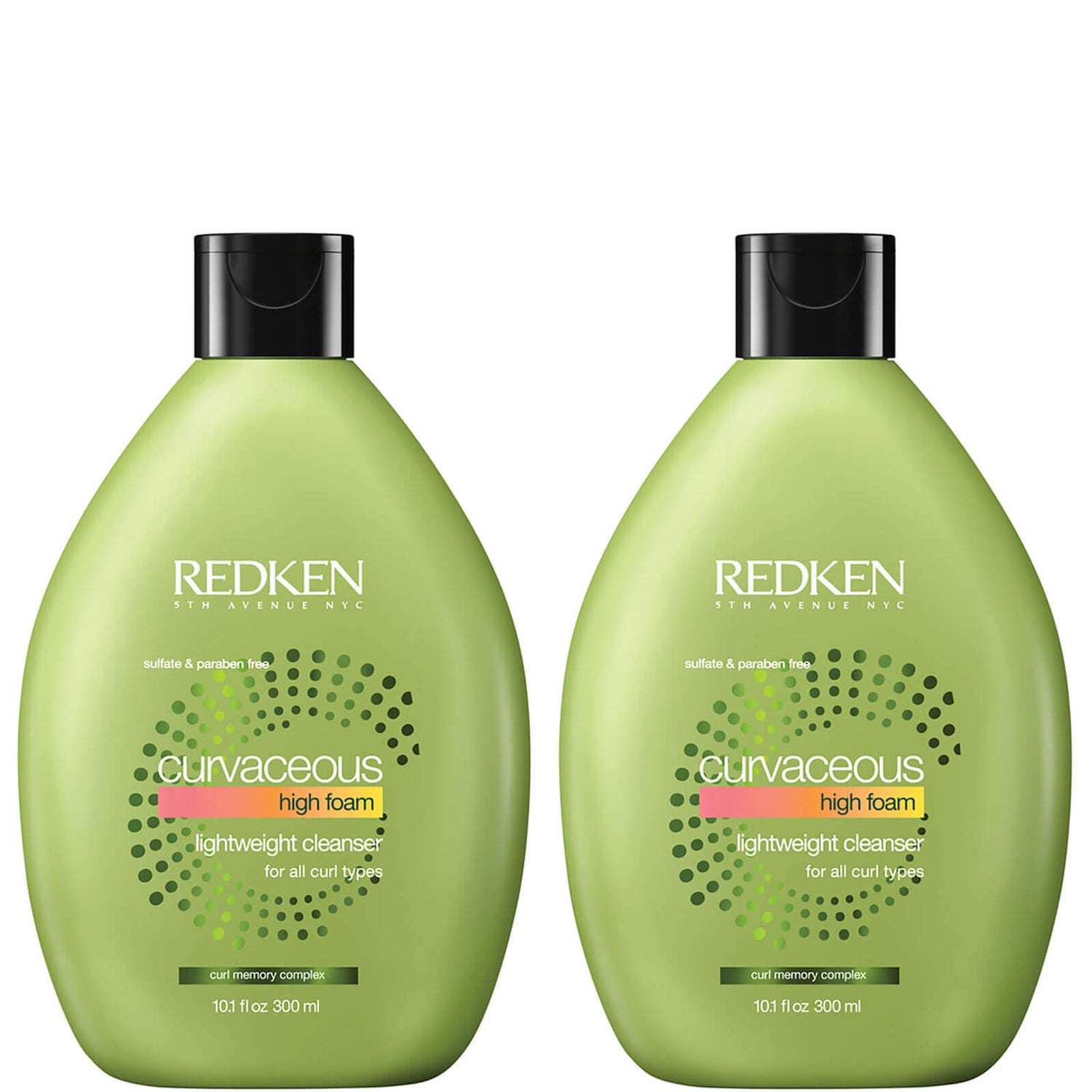 Redken Curvaceous High Foam Shampoo Duo szampon w piance do włosów - zestaw 2 sztuk (2 x 300 ml)