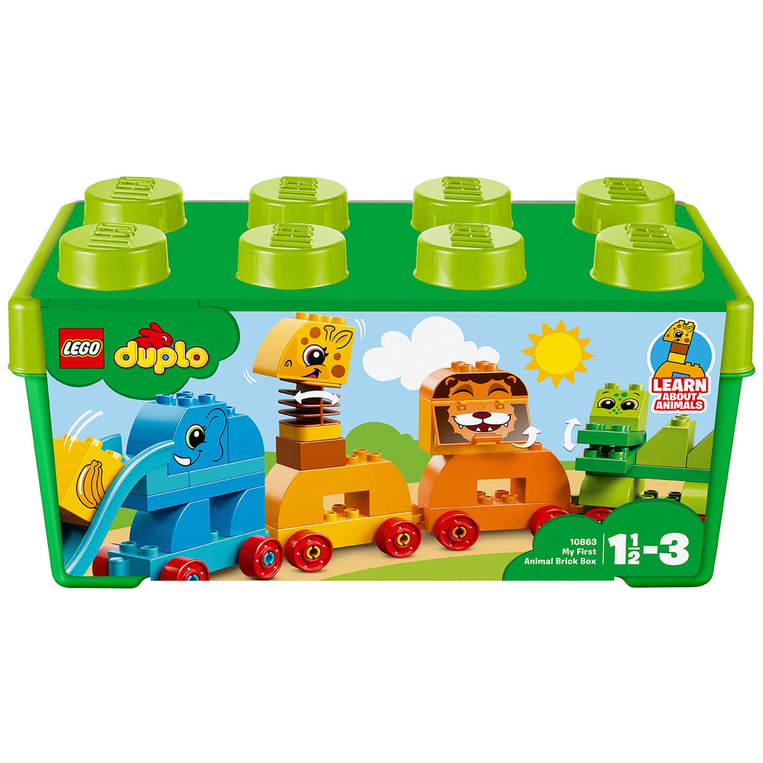 Symptomer Plateau padle LEGO DUPLO My First: Animal Brick Box Storage Set (10863) Toys - Zavvi US