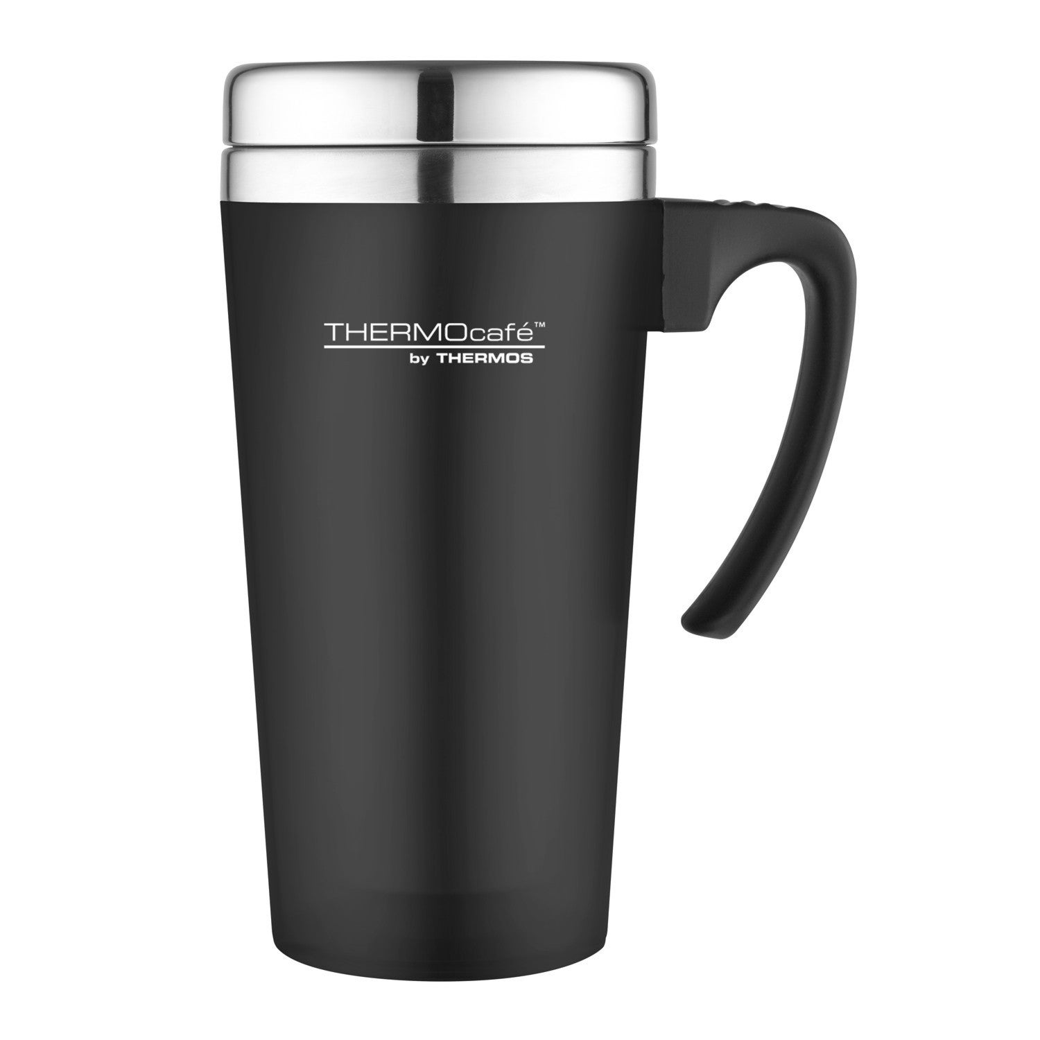 Thermos ThermoCafe Soft Touch Travel Mug - Black - 420ml