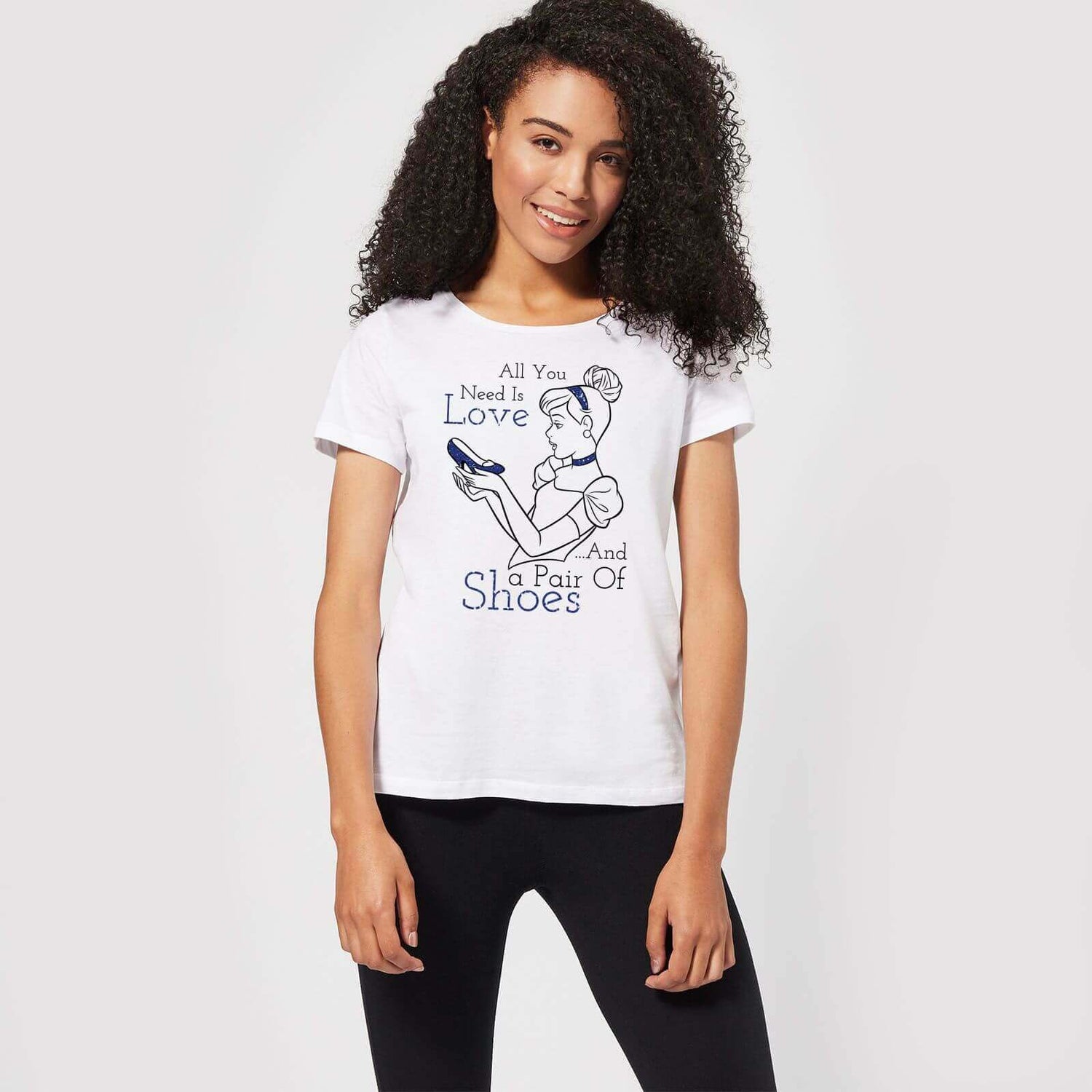 Disney Princess Cinderella All You Need Is Love Women's T-Shirt - White