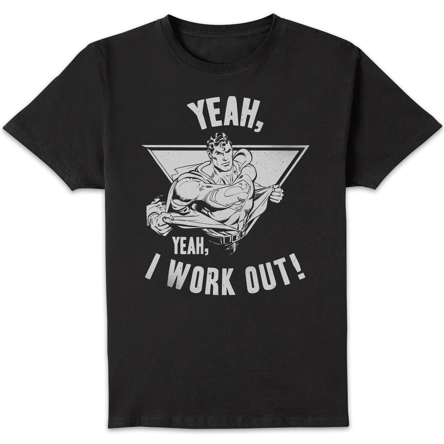DC Comics Superman I Work Out T-Shirt - Schwarz