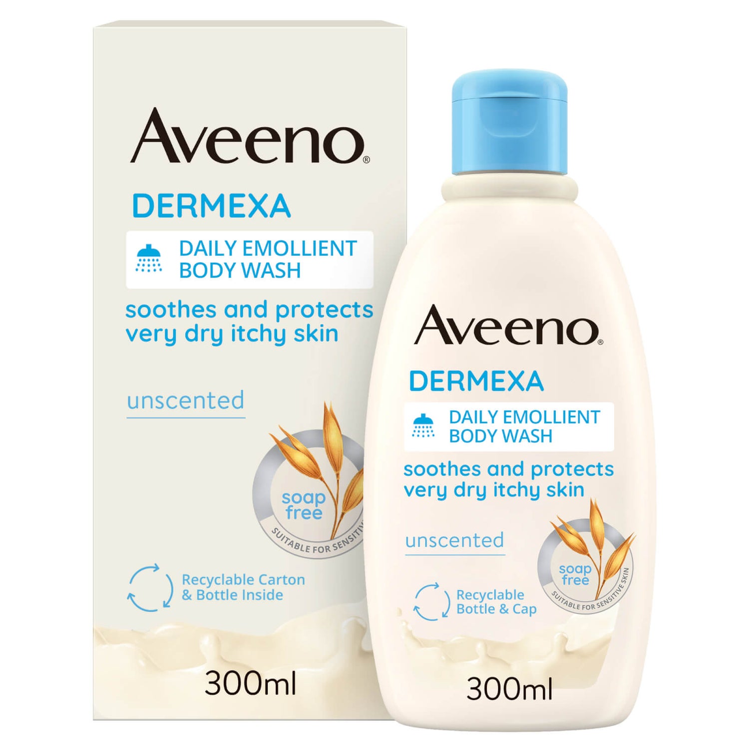 Aveeno Dermexa Daily Emollient Body Wash -suihkusaippua 300ml