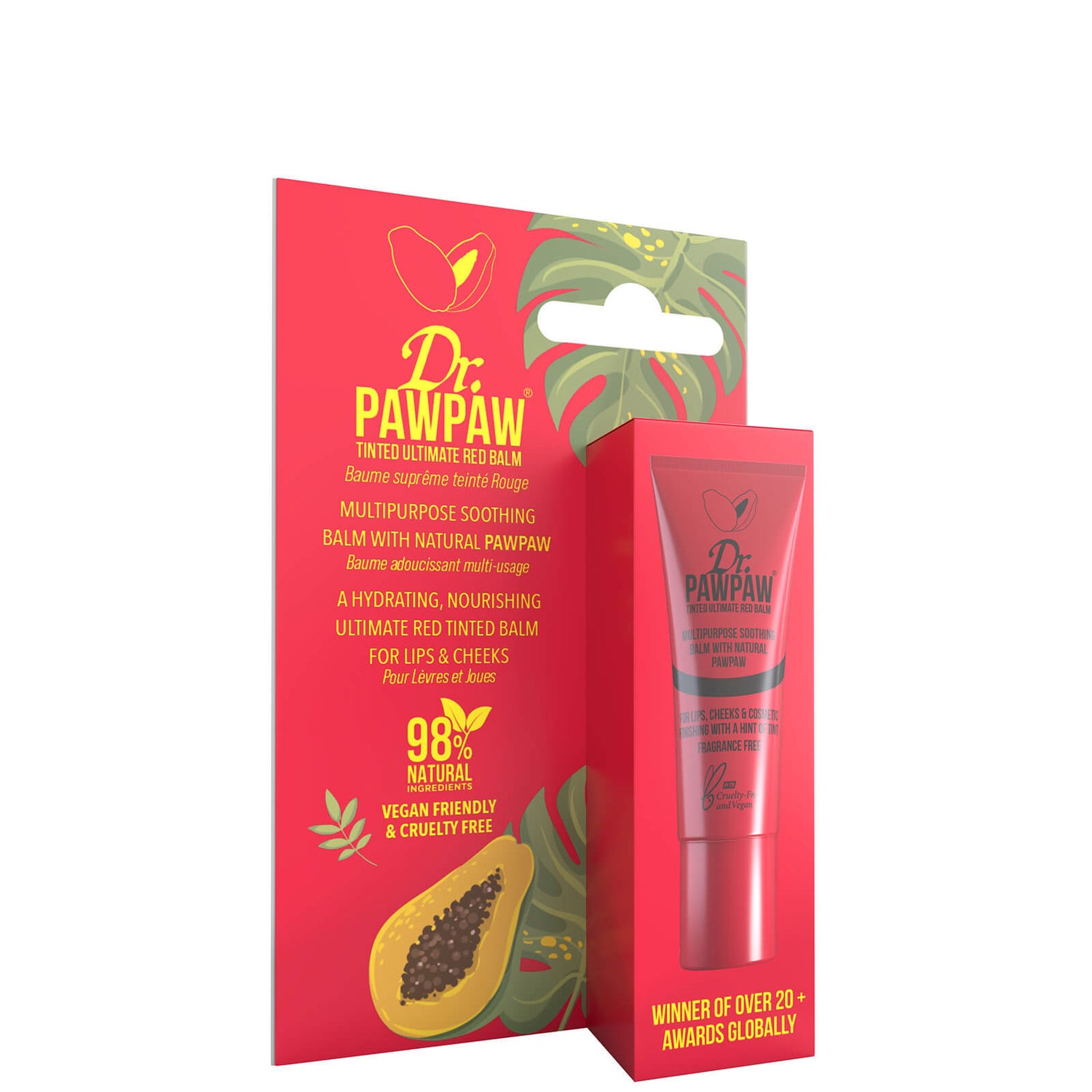 Balsam do ust i policzków Dr. PAWPAW Ultimate 10 ml – czerwony