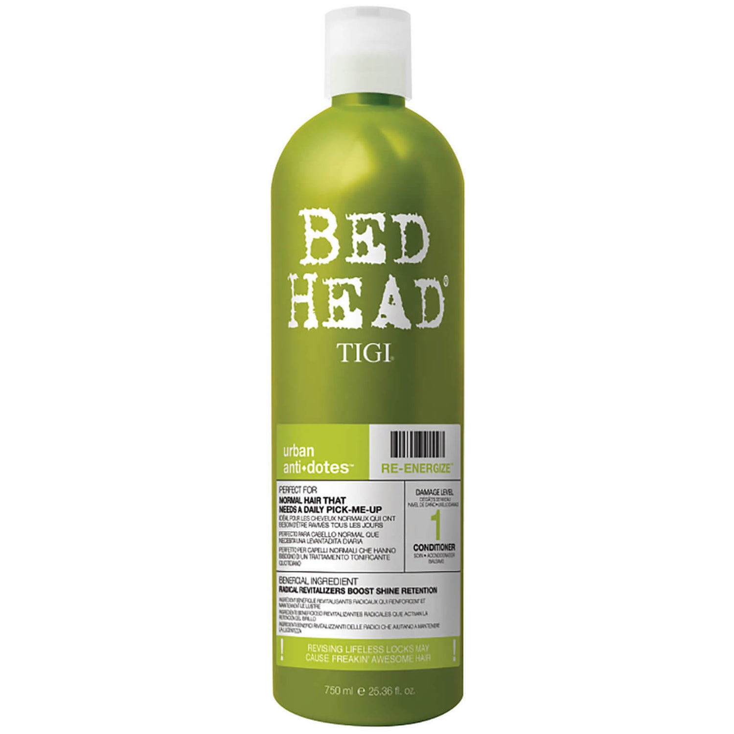 TIGI Bed Head Urban Antidotes Re-energize Daily Conditioner for Normal Hair 750ml (Worth $72)