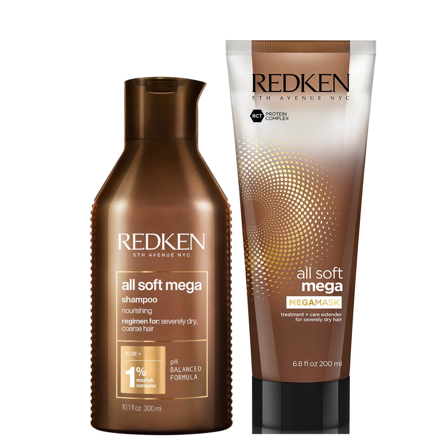 Redken All Soft Mega Shampoo and Mask Duo -shampoo ja hiusnaamio