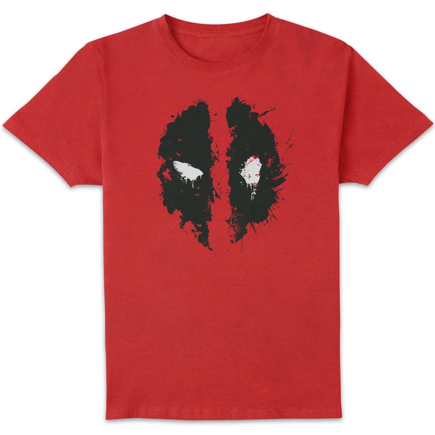 Marvel Deadpool Splat Face T-Shirt - Rot