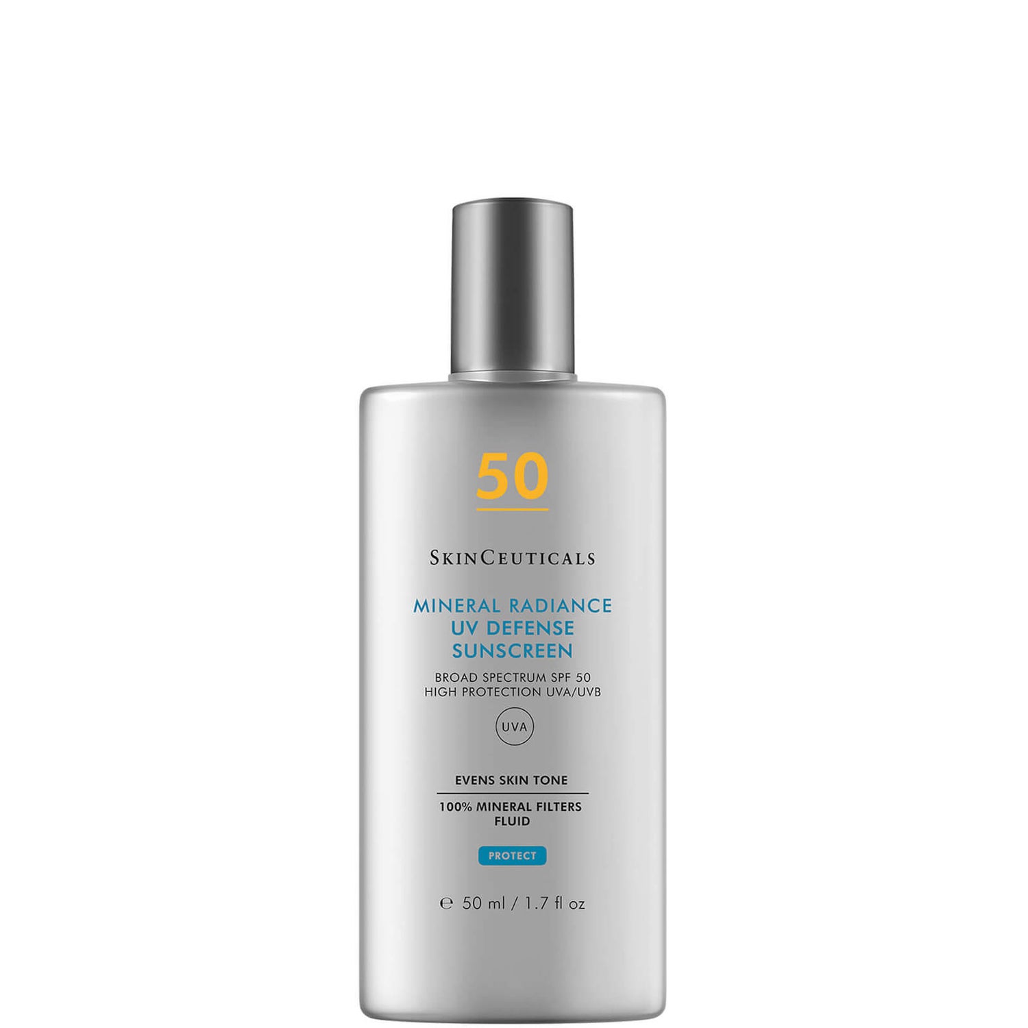 Protection solaire 100 % minérale teintée Mineral Radiance UV Defense SPF 50 SkinCeuticals 50 ml