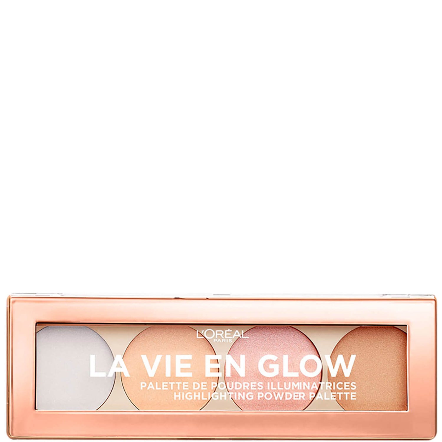 L'Oréal Paris La Vie En Glow Highlighting Powder Palette paleta rozświetlaczy – Cool Glow 10 g