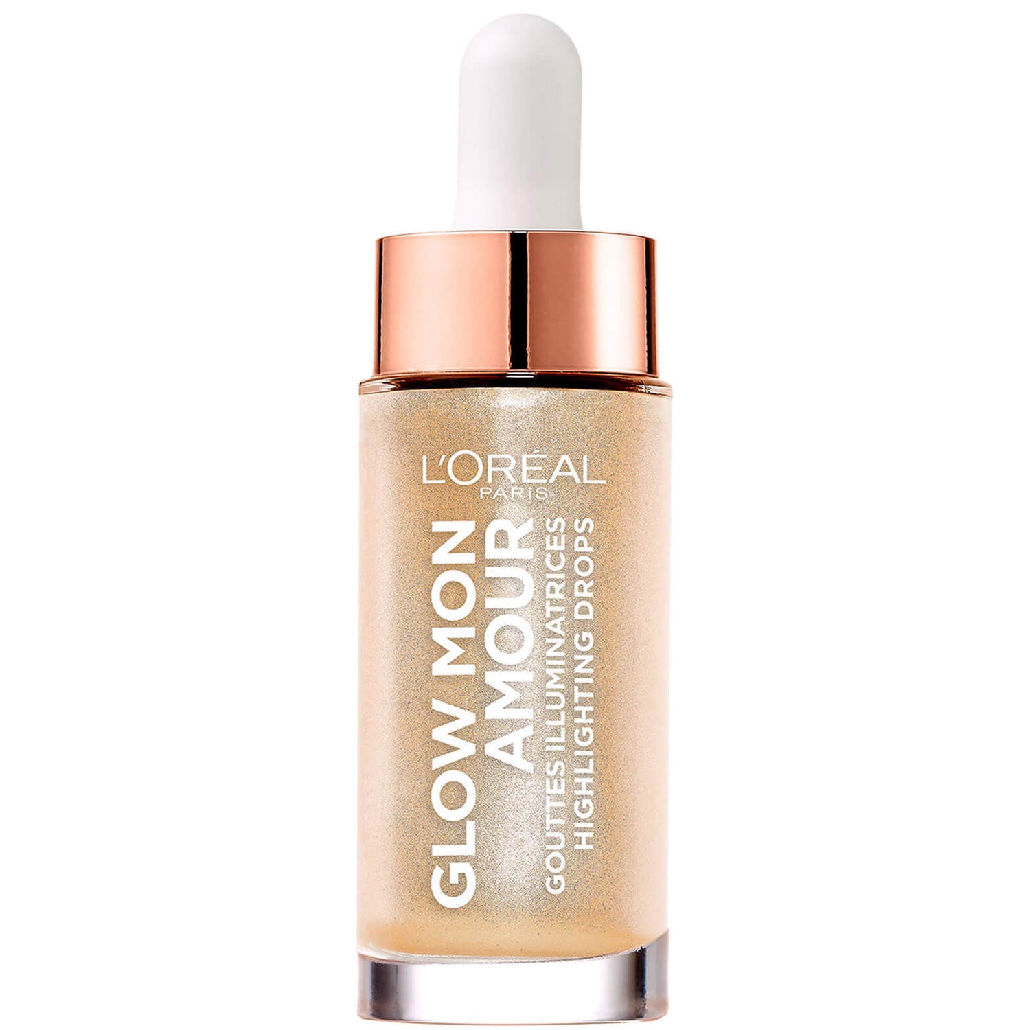 L'Oréal Paris Glow Mon Amour Liquid Highlighting Drops rozświetlacz w płynie – Champagne 15 ml