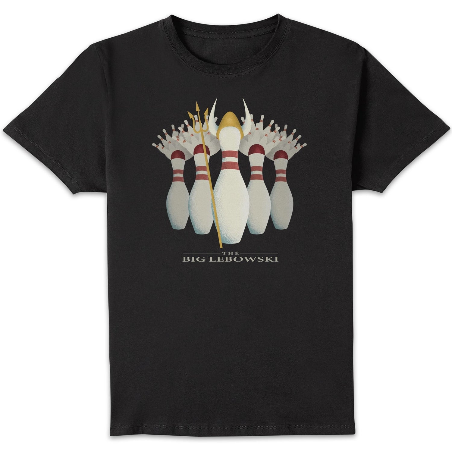 The Big Lebowski Pin Girls T-Shirt - Black
