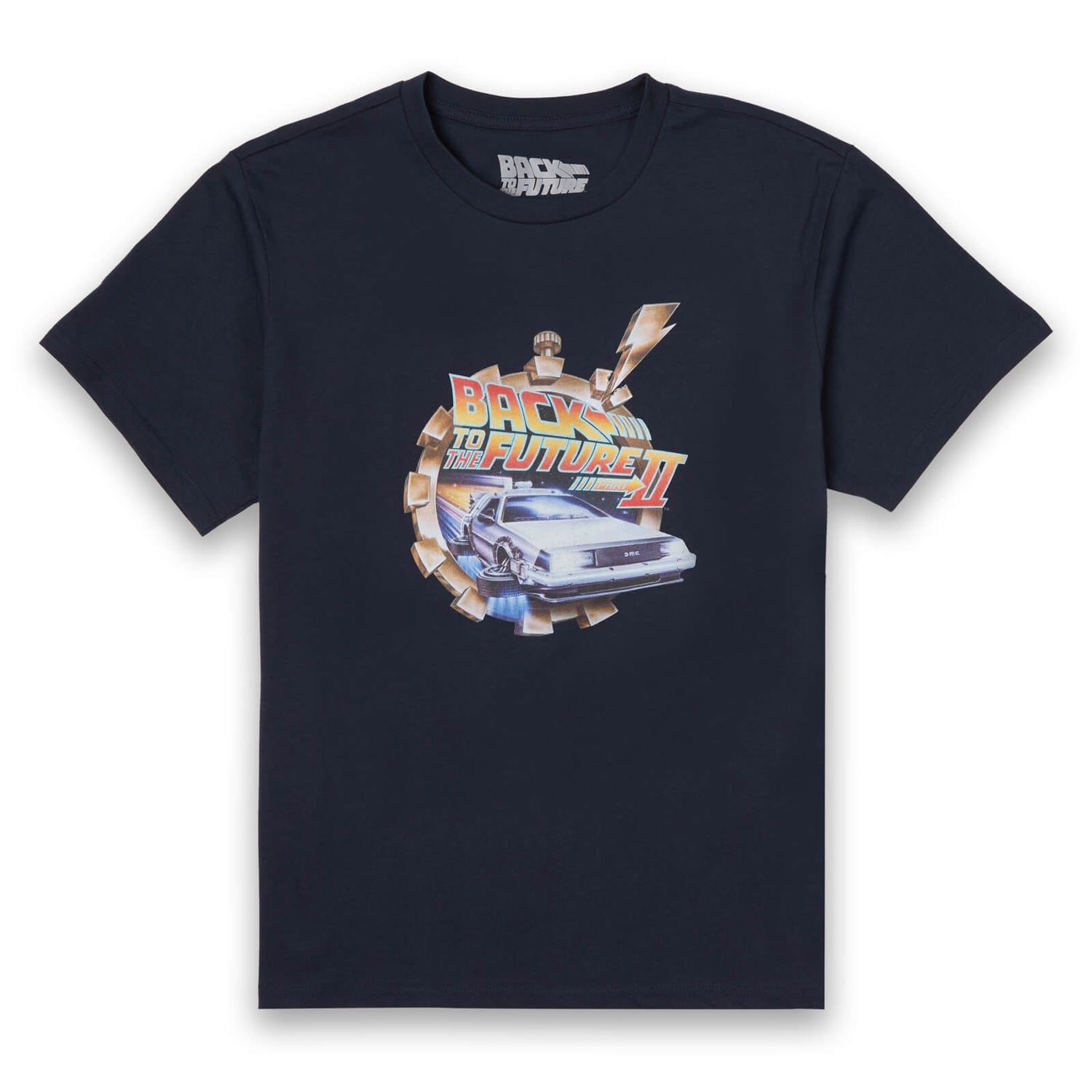 Back To The Future Clockwork T-Shirt - Navy