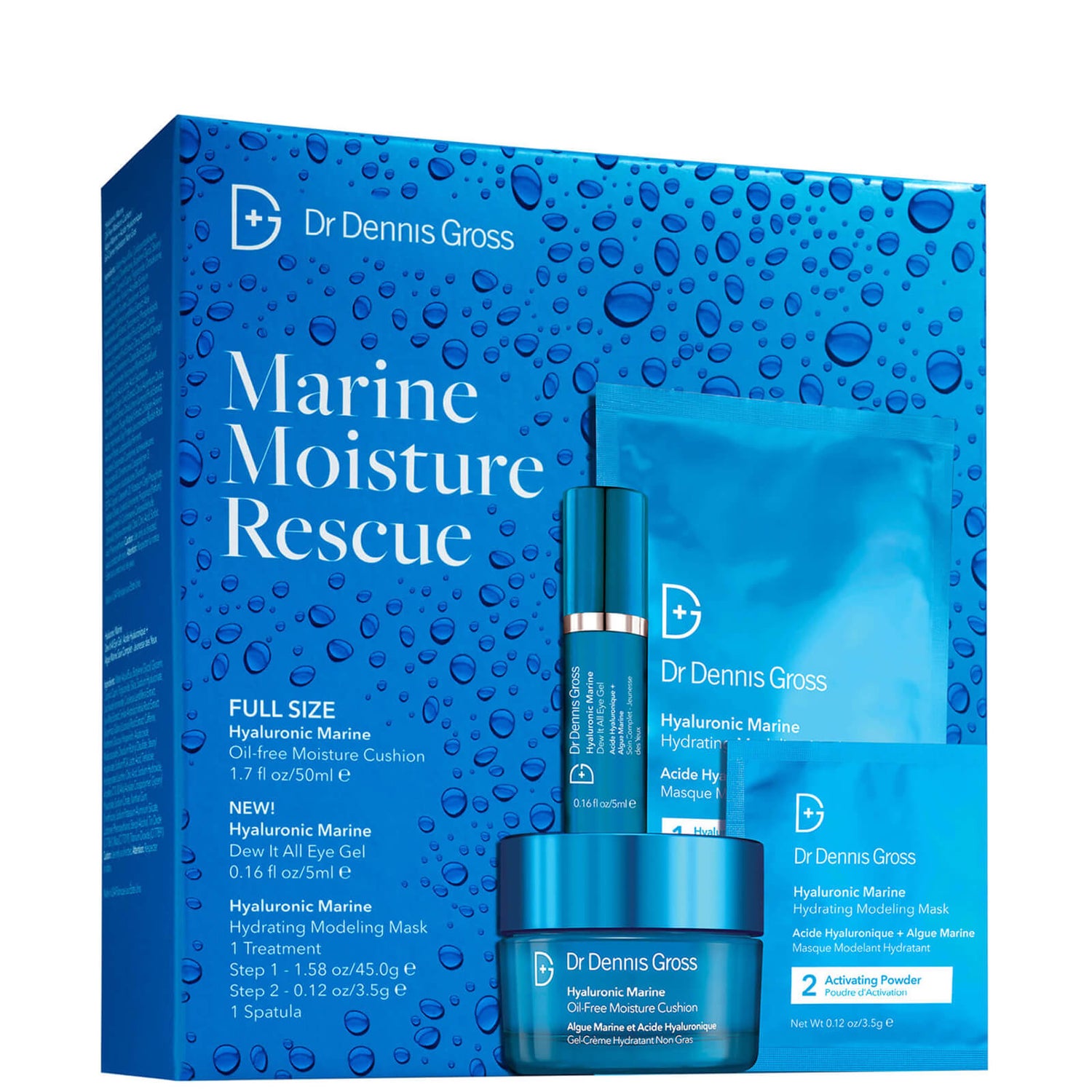 Dr Dennis Gross Skincare Marine Moisture Rescue Kit -ihonhoitosetti