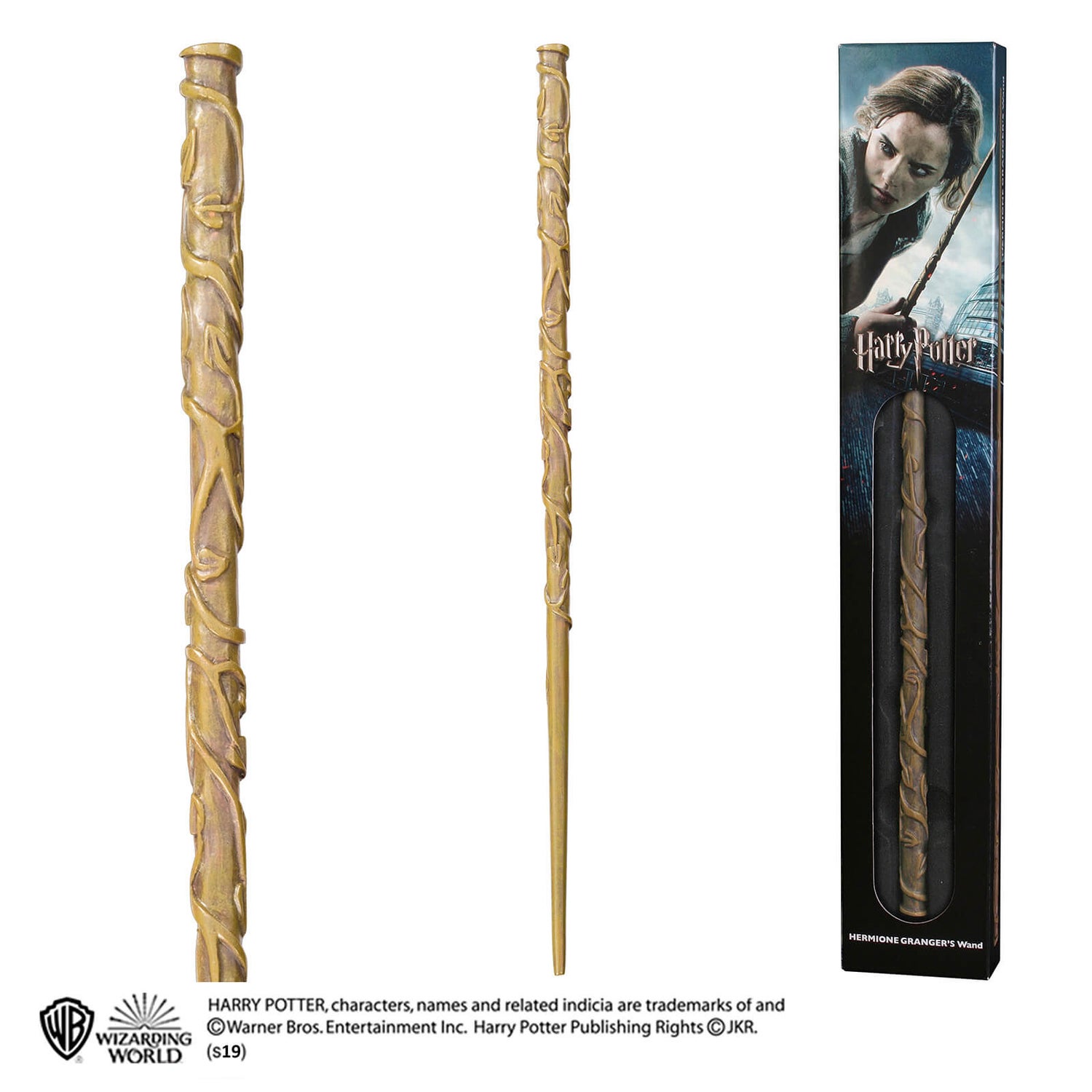Harry Potter Hermiones Wand Prop Replica with Window Box - Brown