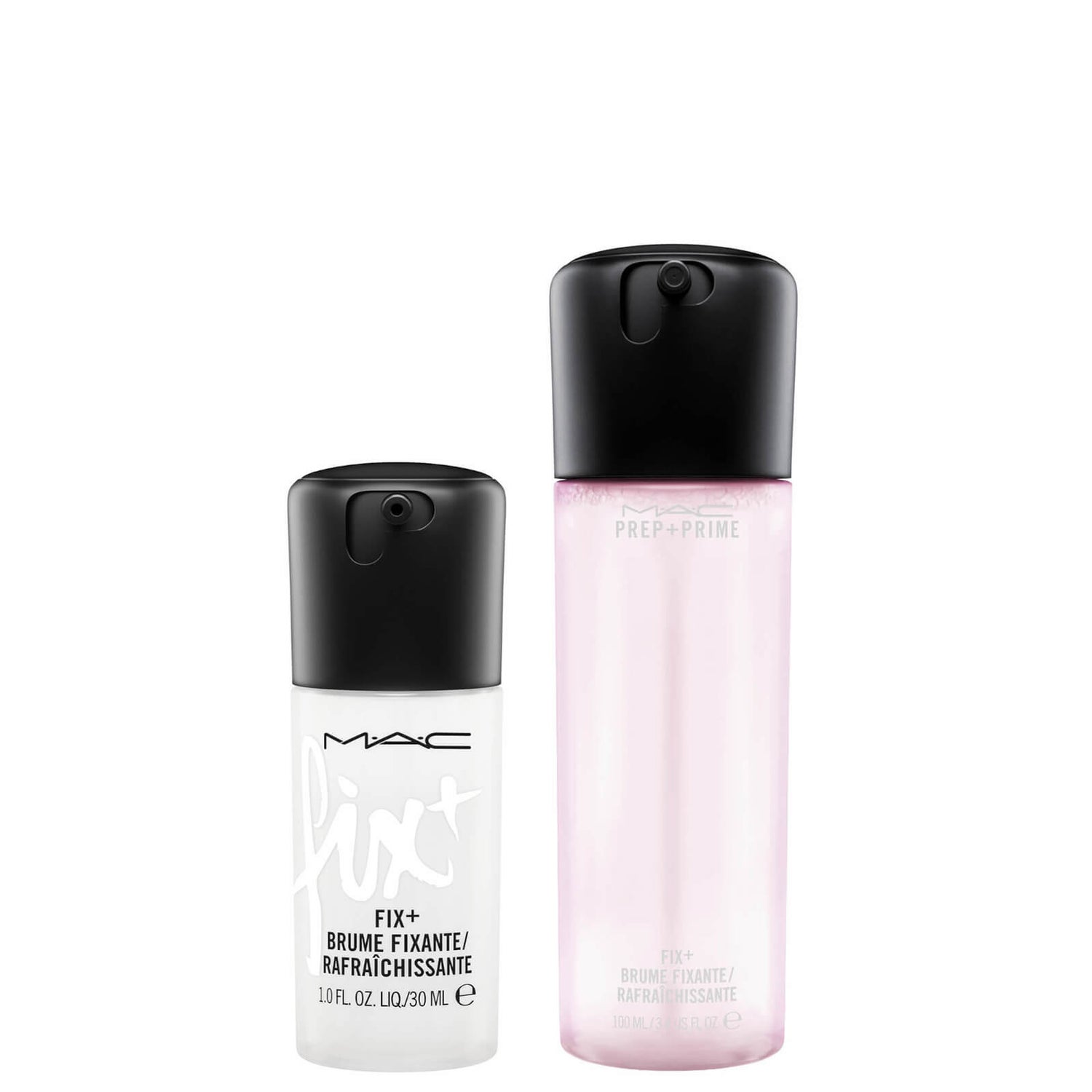 Duo de Sprays Fixateurs Maquillage Prep + Prime Fix + MAC – Rose + Original (version mini) MAC