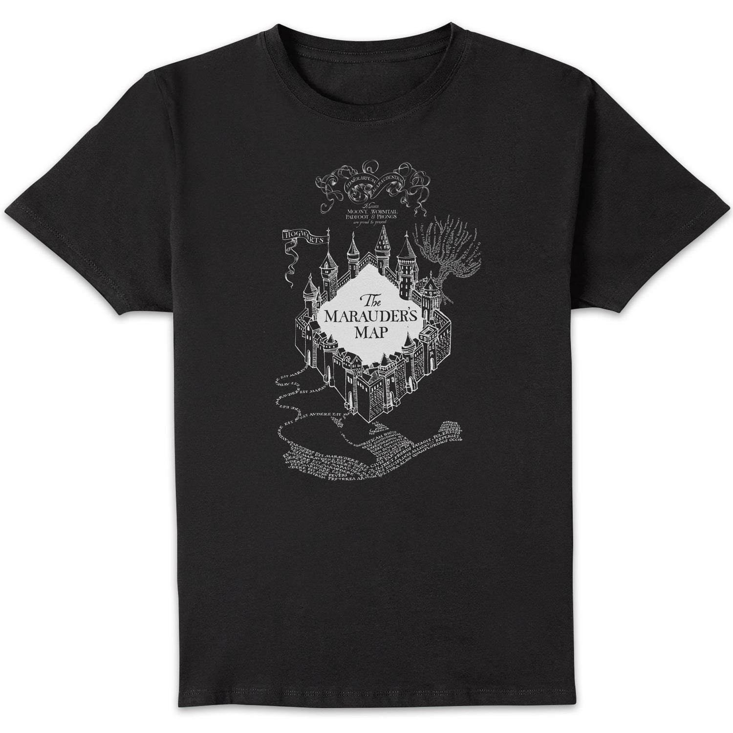 Harry Potter The Marauder's Map Men's T-Shirt - Black