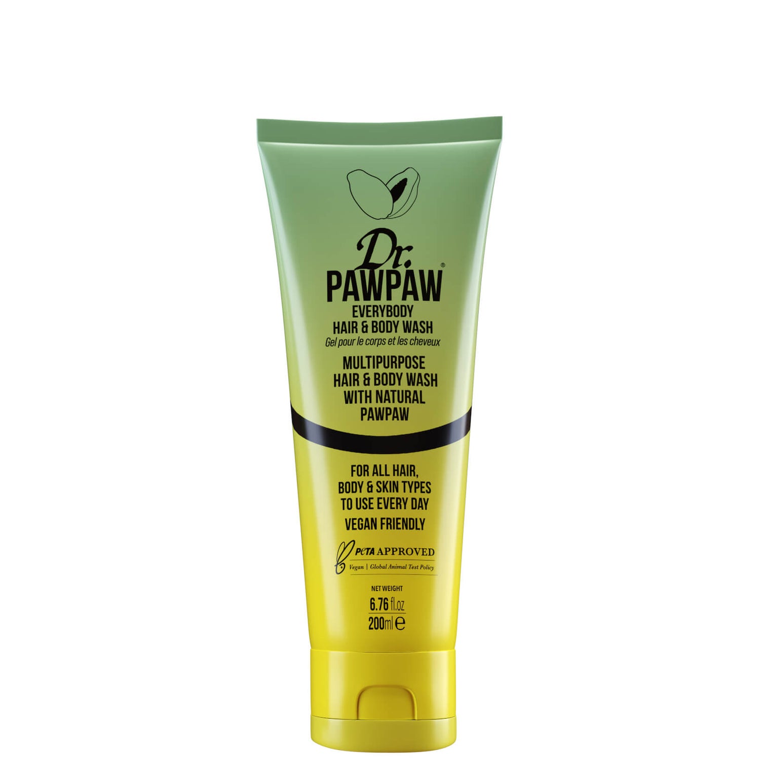 Gel douche Corps et Cheveux Everybody Hair & Body Wash Dr. PAWPAW 250 ml