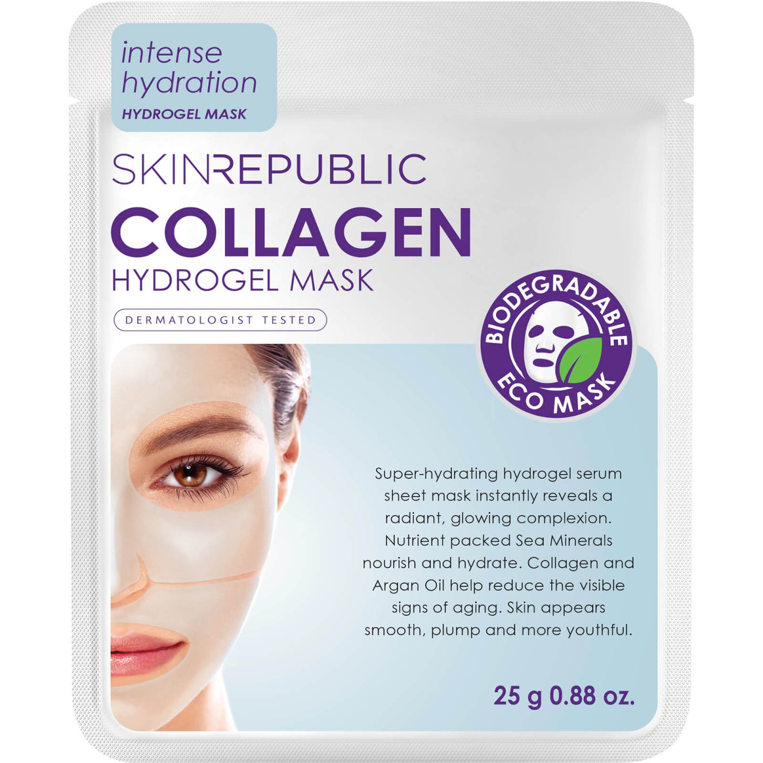 Skin Republic Hydrogel Face Sheet Mask Collagen hydrożelowa maseczka do twarzy z kolagenem 25 g