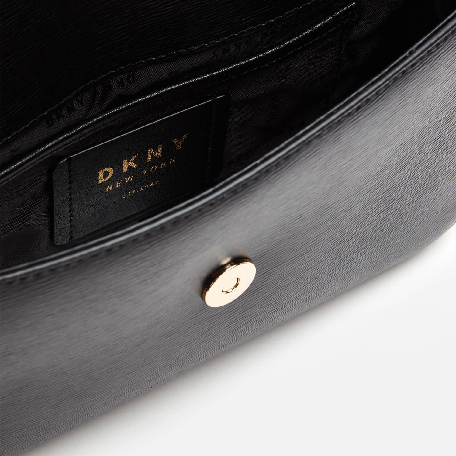 DKNY Women's Bryant Medium Flap Cross Body Bag - Sutton - Black 3