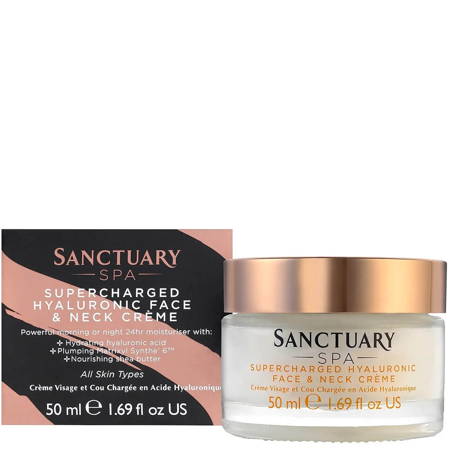 Sanctuary Spa Supercharged Hyaluronic Face and Neck Crème 50ml