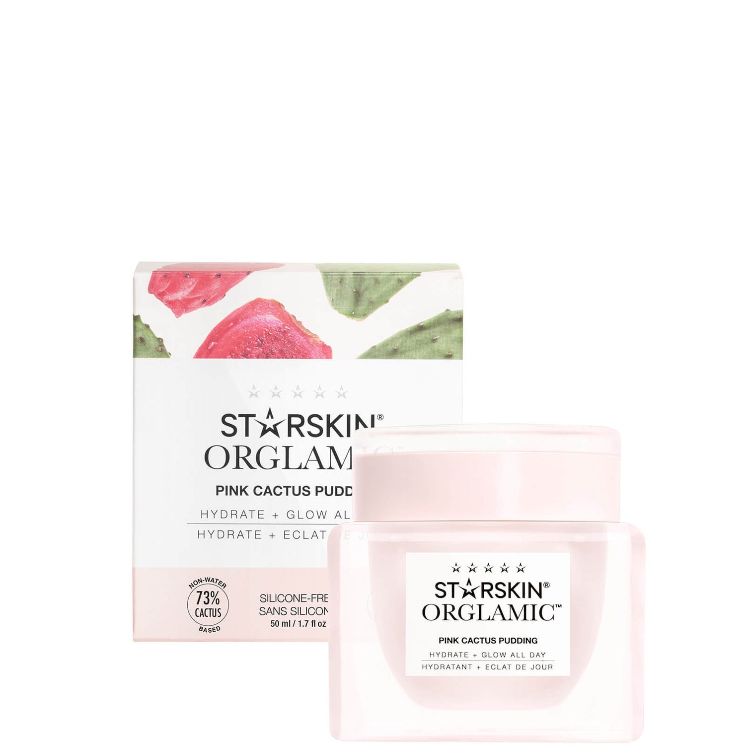 STARSKIN Orglamic Pink Cactus Pudding Hydrate + Glow All Day 1.7 fl. oz