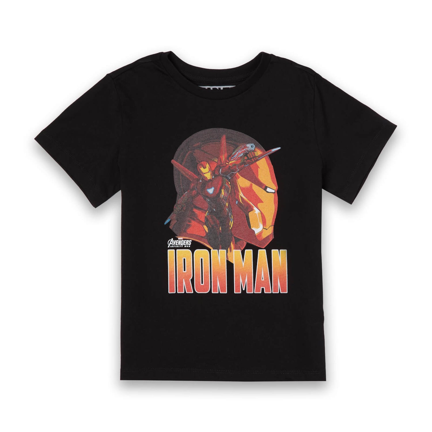 Avengers Iron Man Kinder T-shirt - Zwart