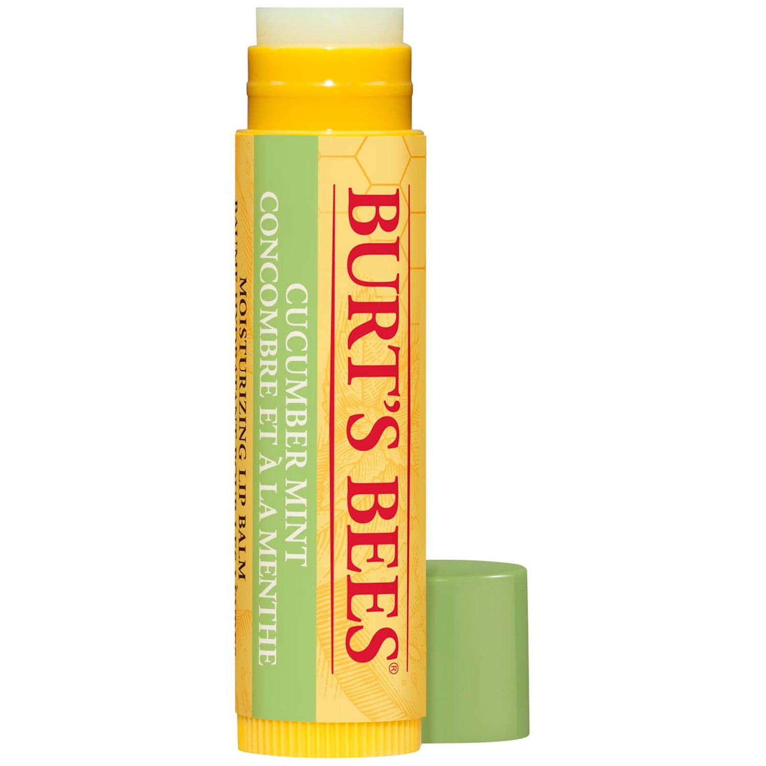 Burt's Bees 100% Natural Moisturising Lip Balm Cucumber Mint with Beeswax 4.25g