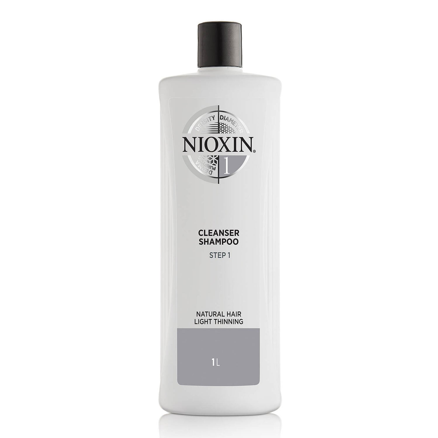 NIOXIN 3-Part System 1 Cleanser Shampoo for Natural Hair with Light Thinning 1000 ml
