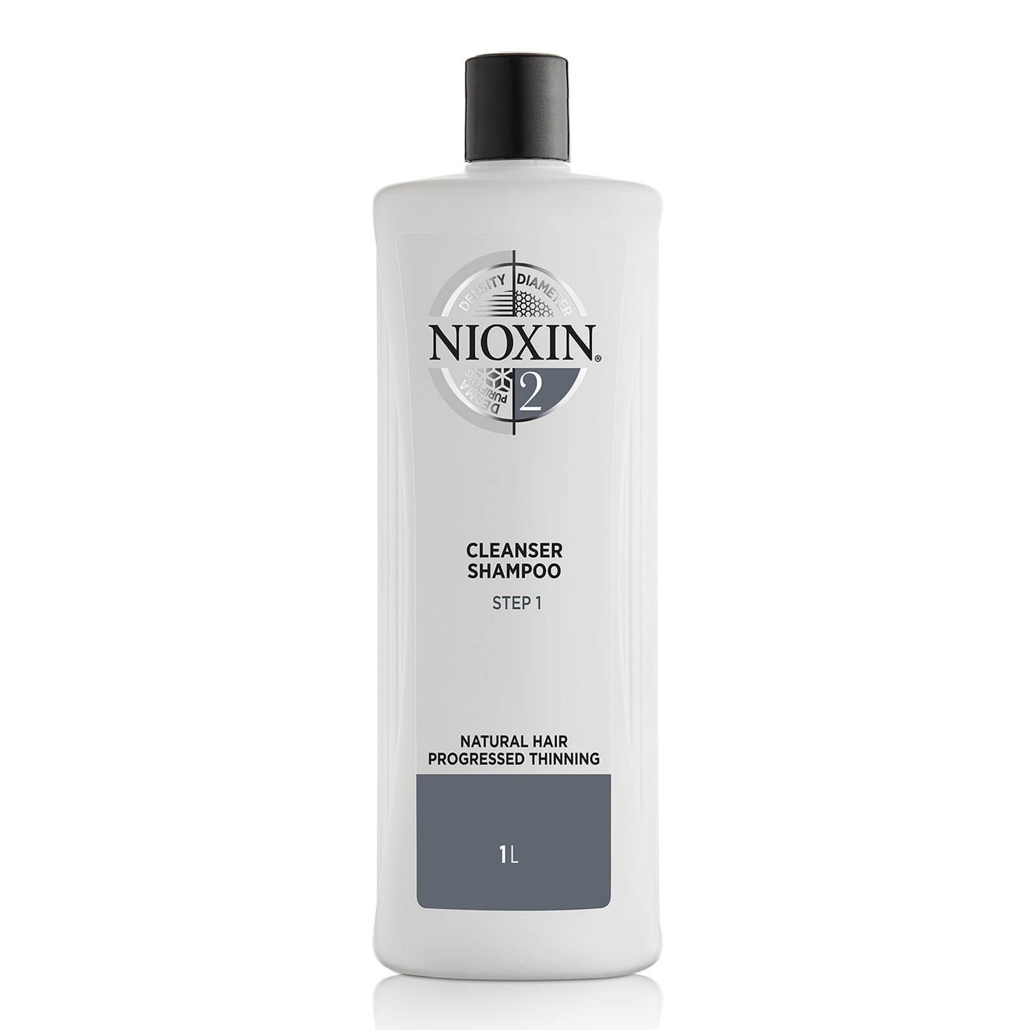 NIOXIN 3-Part System 2 Champô de Limpeza para Cabelos Naturais com Desbaste Progressivo 1000ml