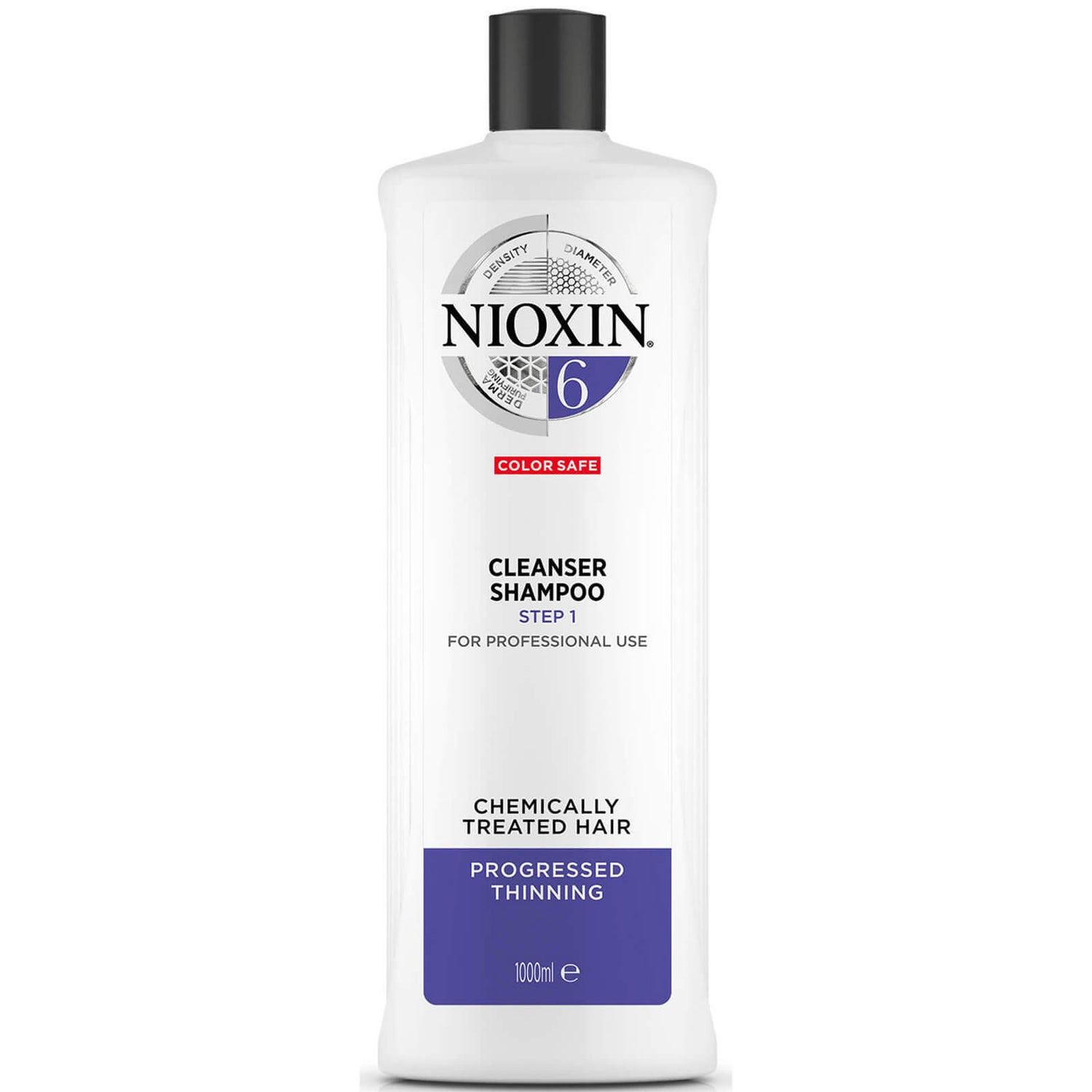 Shampoo Detergente 3-Part System 6 for Chemically Treated Hair with Progressed Thinning NIOXIN 1000ml